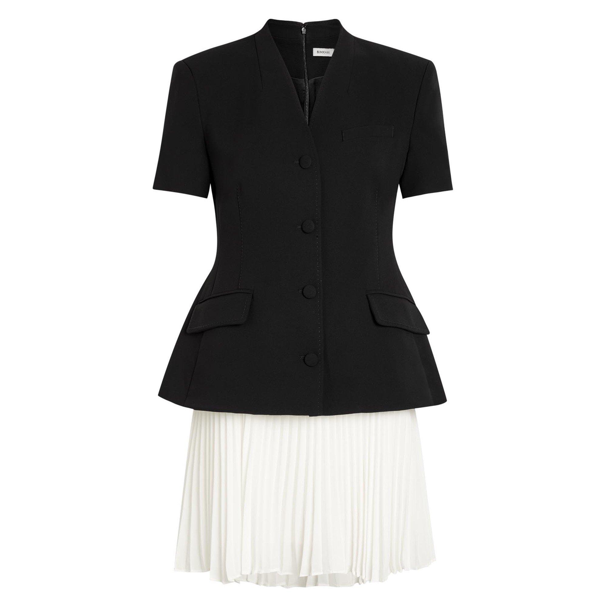 BLACK AND OTHER - Jonathan Simkhai - Women's Leah Mini Blazer Dress - 1