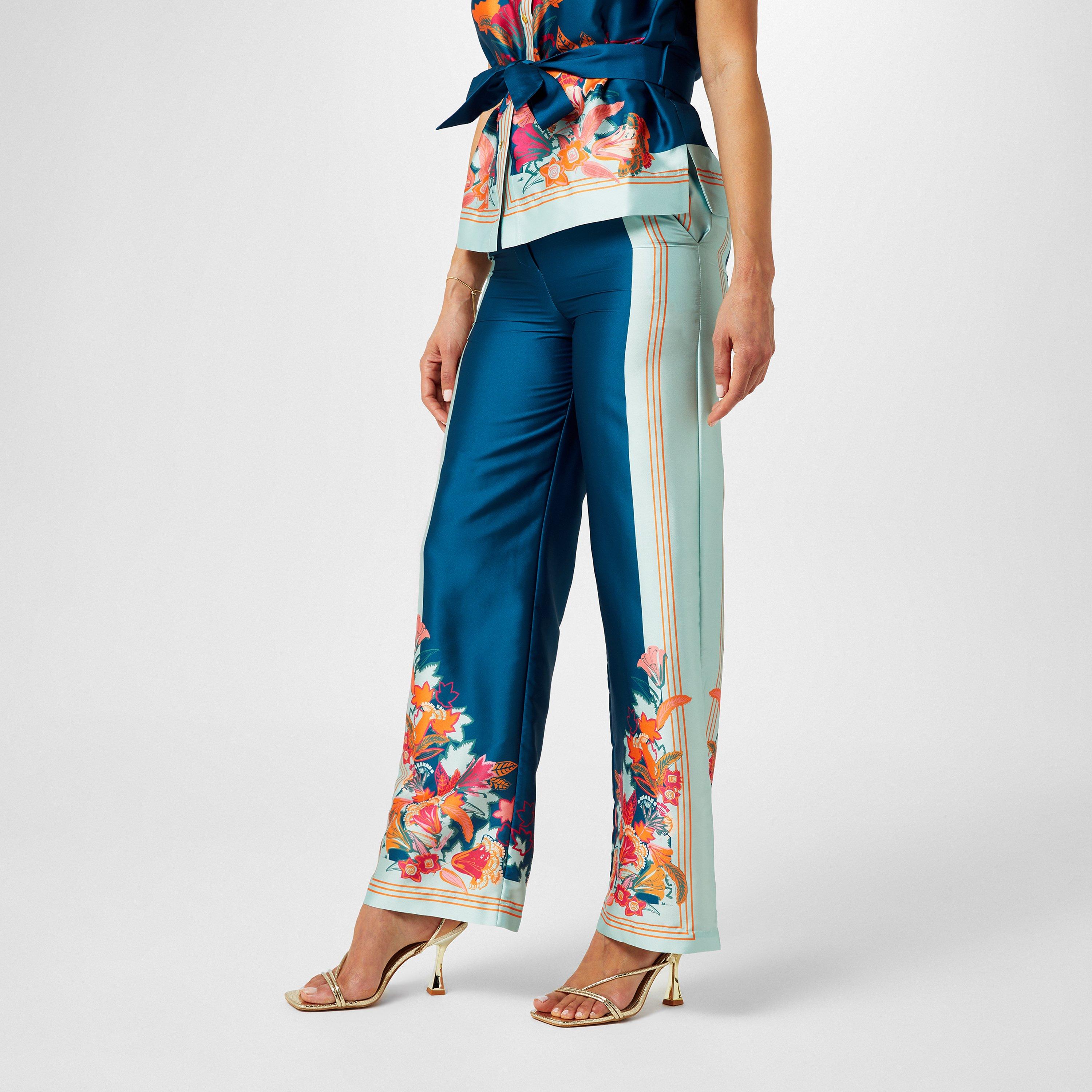 Lily Print - Biba - Border Print Trouser - 1