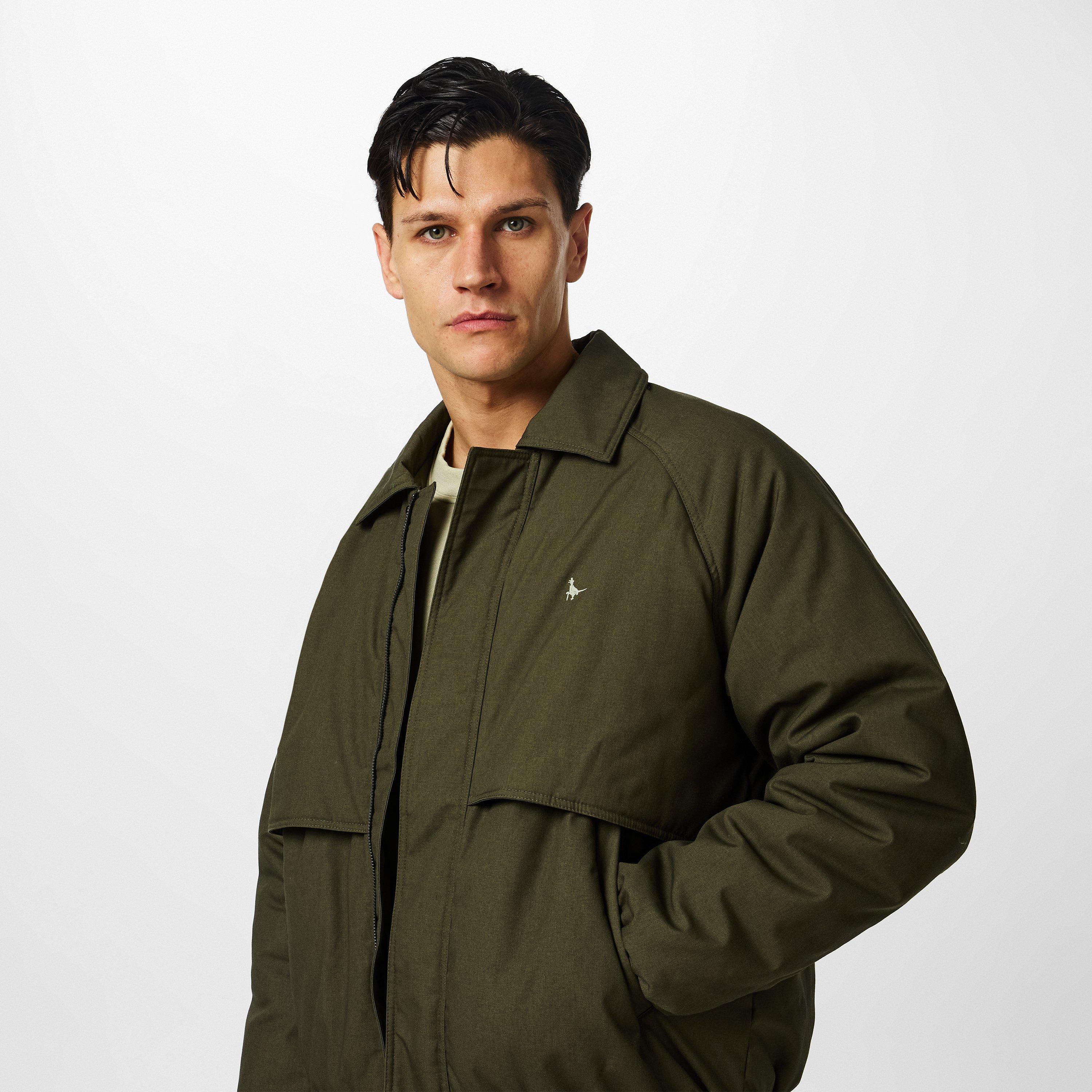 Khaki - Jack Wills - Long Sleeve Full Zip Harrington Jacket - 5