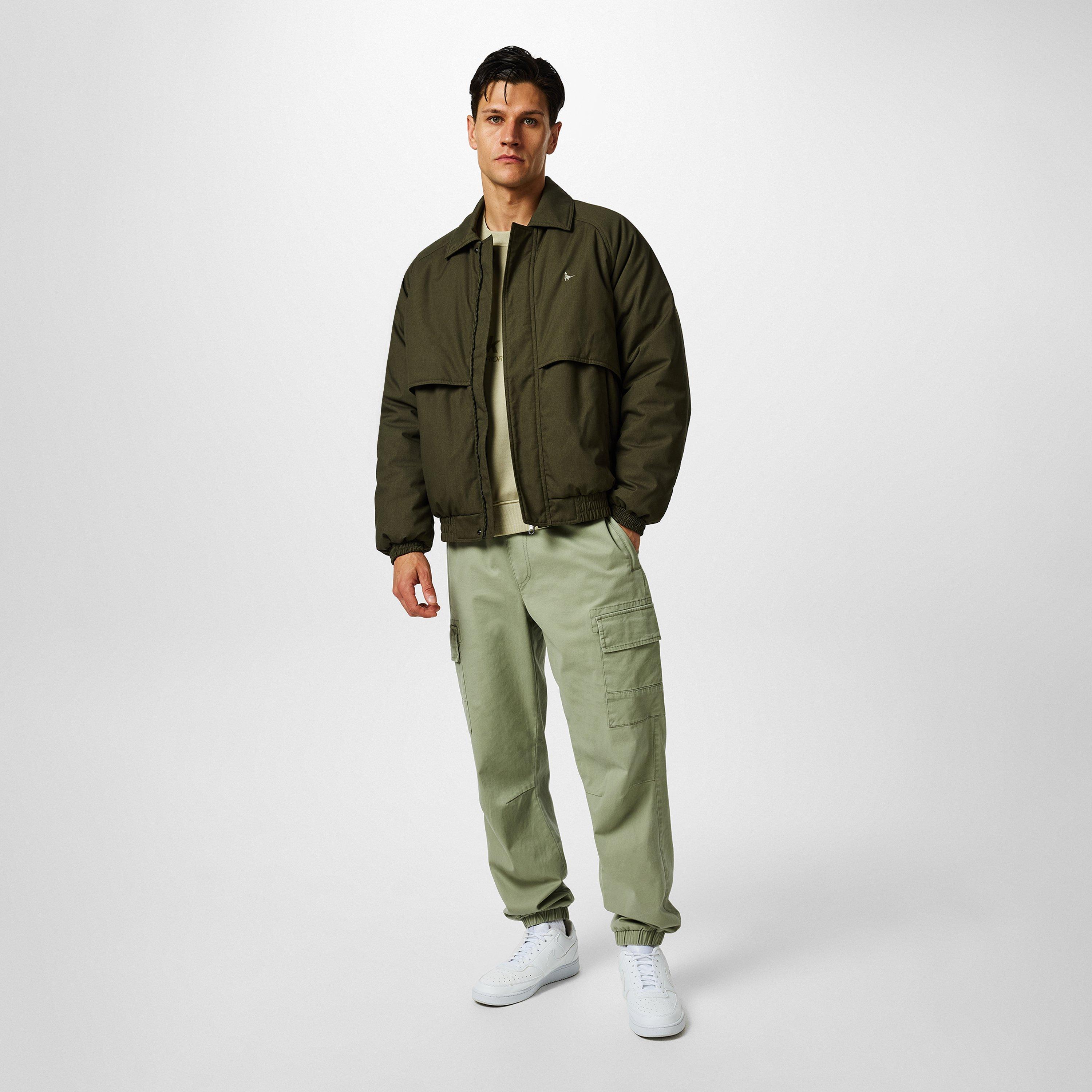 Khaki - Jack Wills - Long Sleeve Full Zip Harrington Jacket - 6