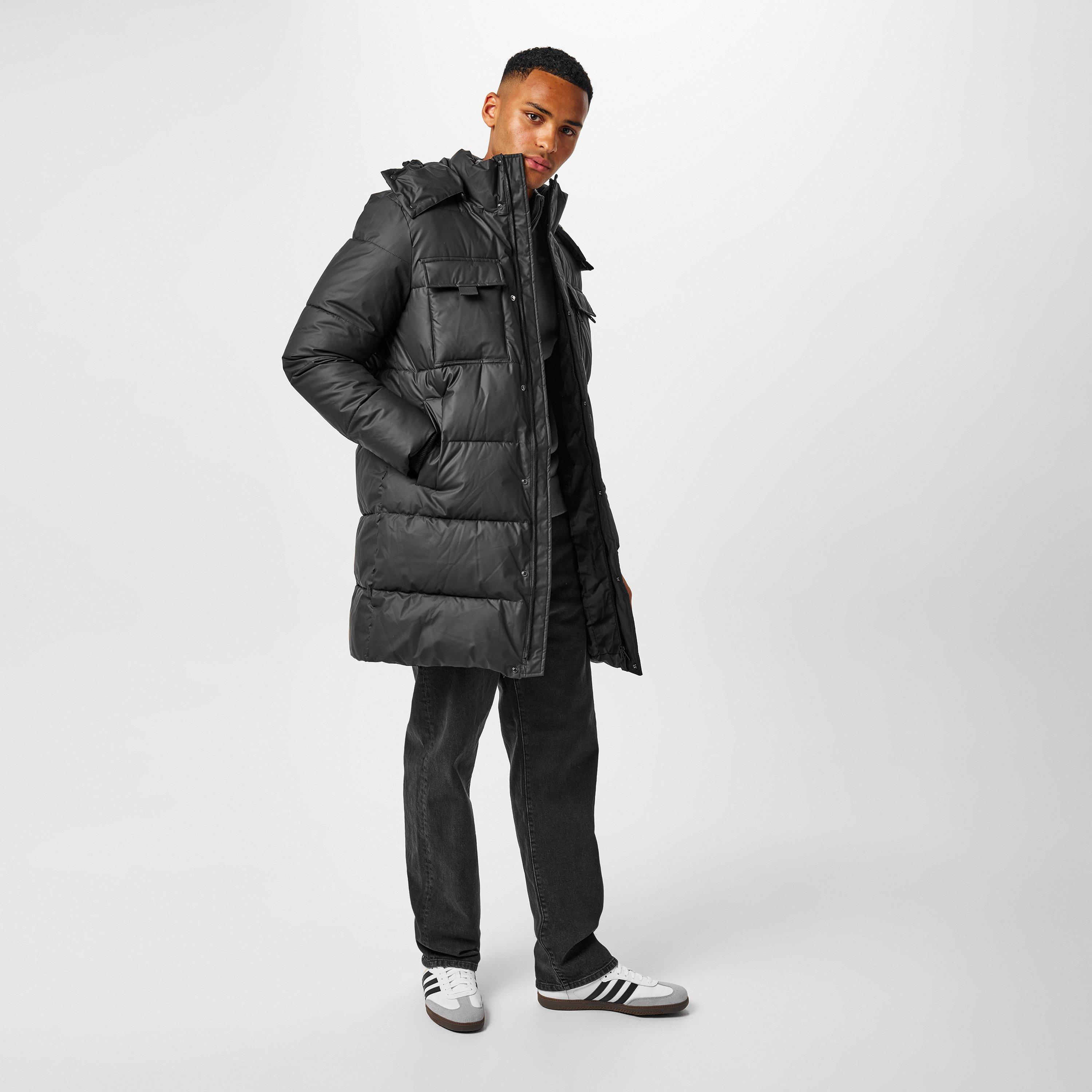 Nero - Jack Wills - Long Hooded Puffer Jacket - 6