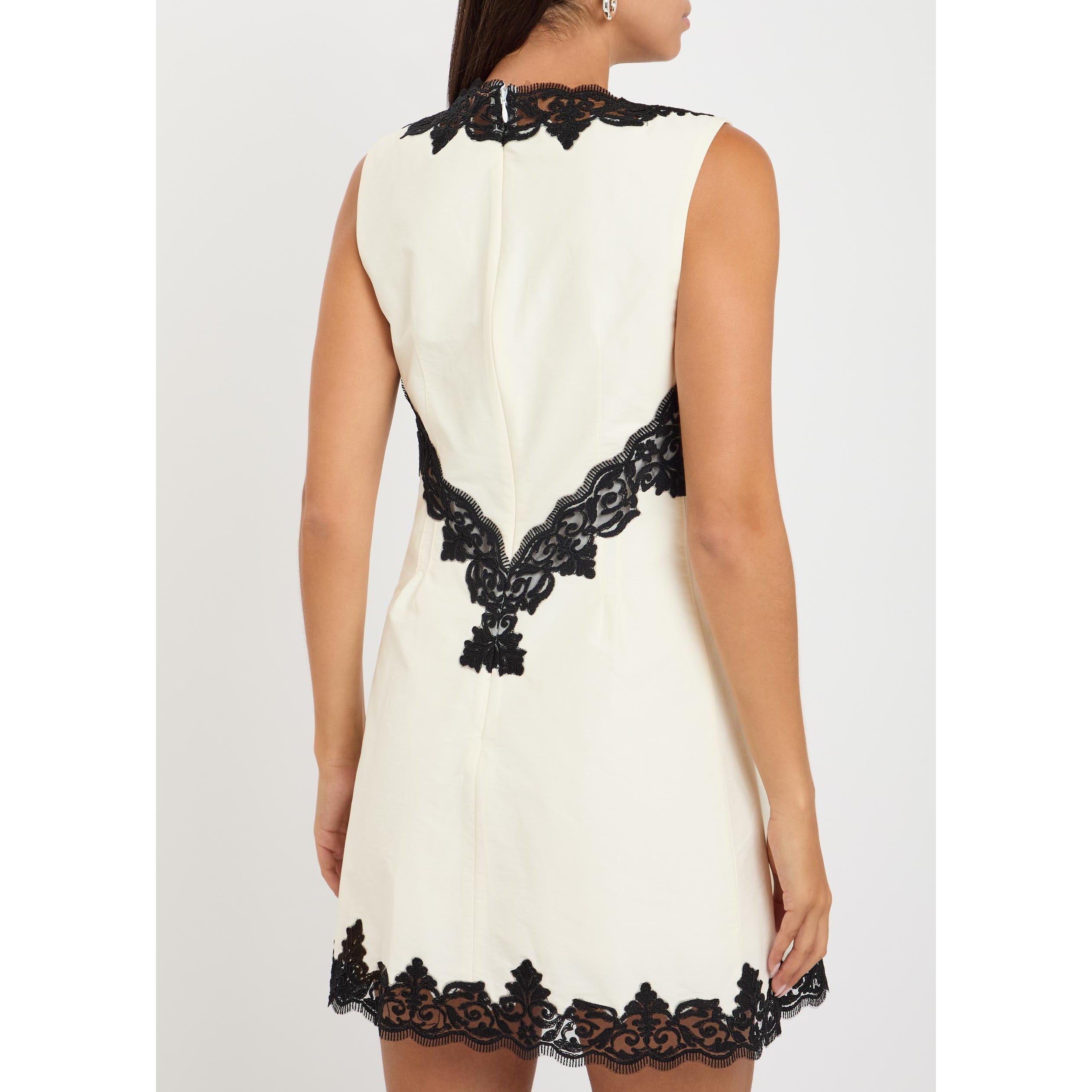 WHITE AND OTHER - Jonathan Simkhai - Women's Minna Cotton Lace Mini Dress - 3