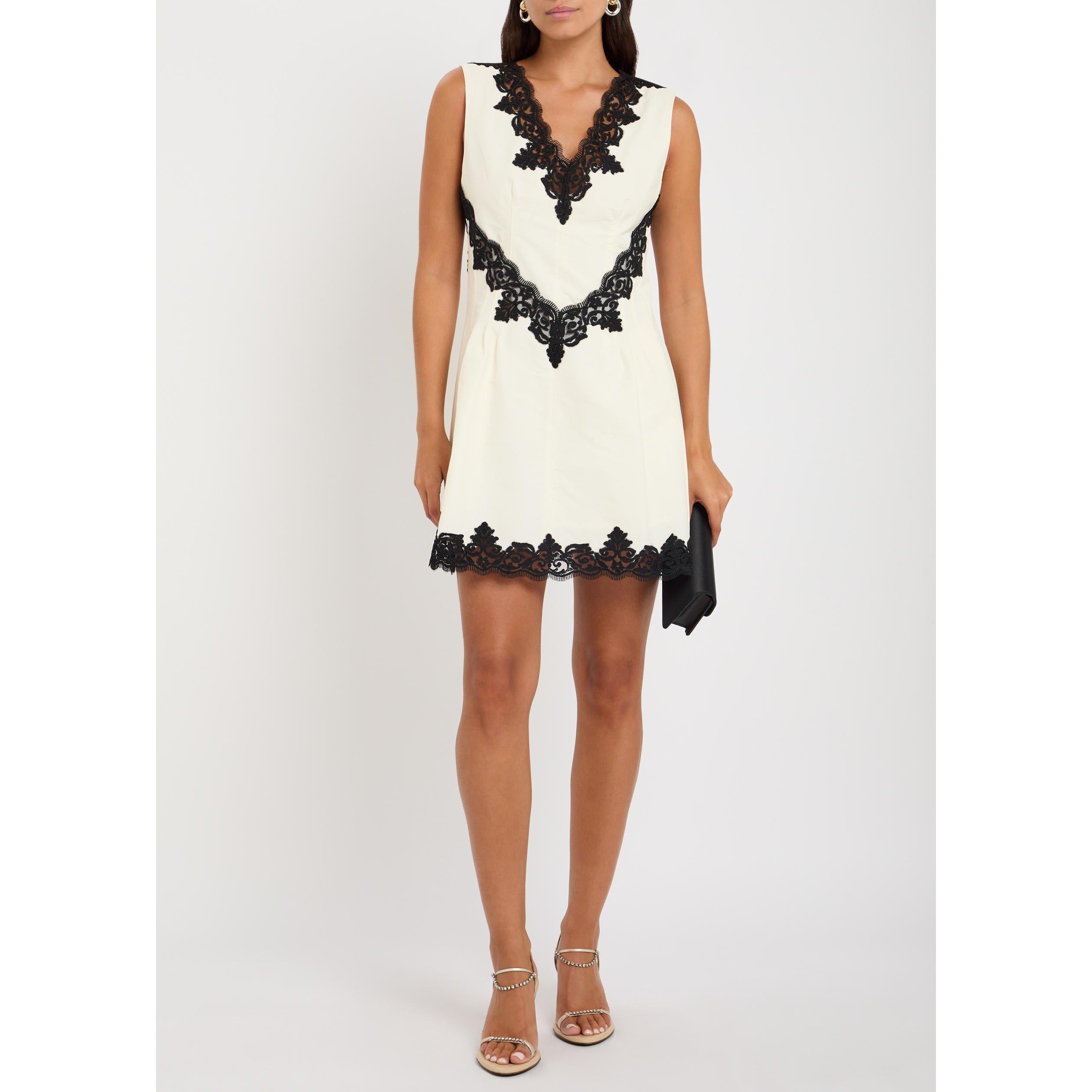 WHITE AND OTHER - Jonathan Simkhai - Women's Minna Cotton Lace Mini Dress - 5