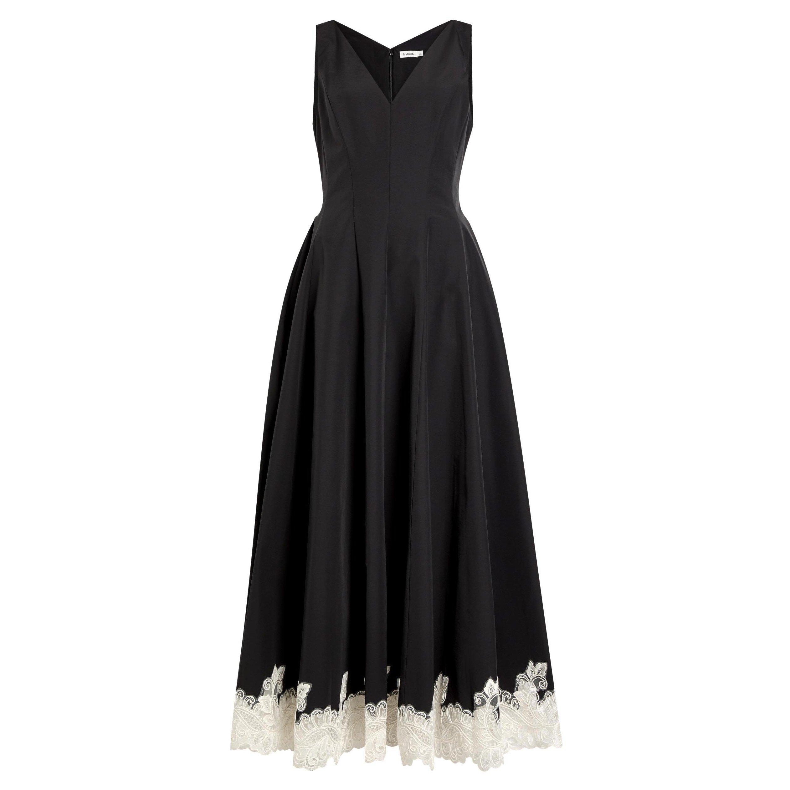 BLACK AND OTHER - Jonathan Simkhai - LD MIRA STRUCTURE MIDI DRESS - 1