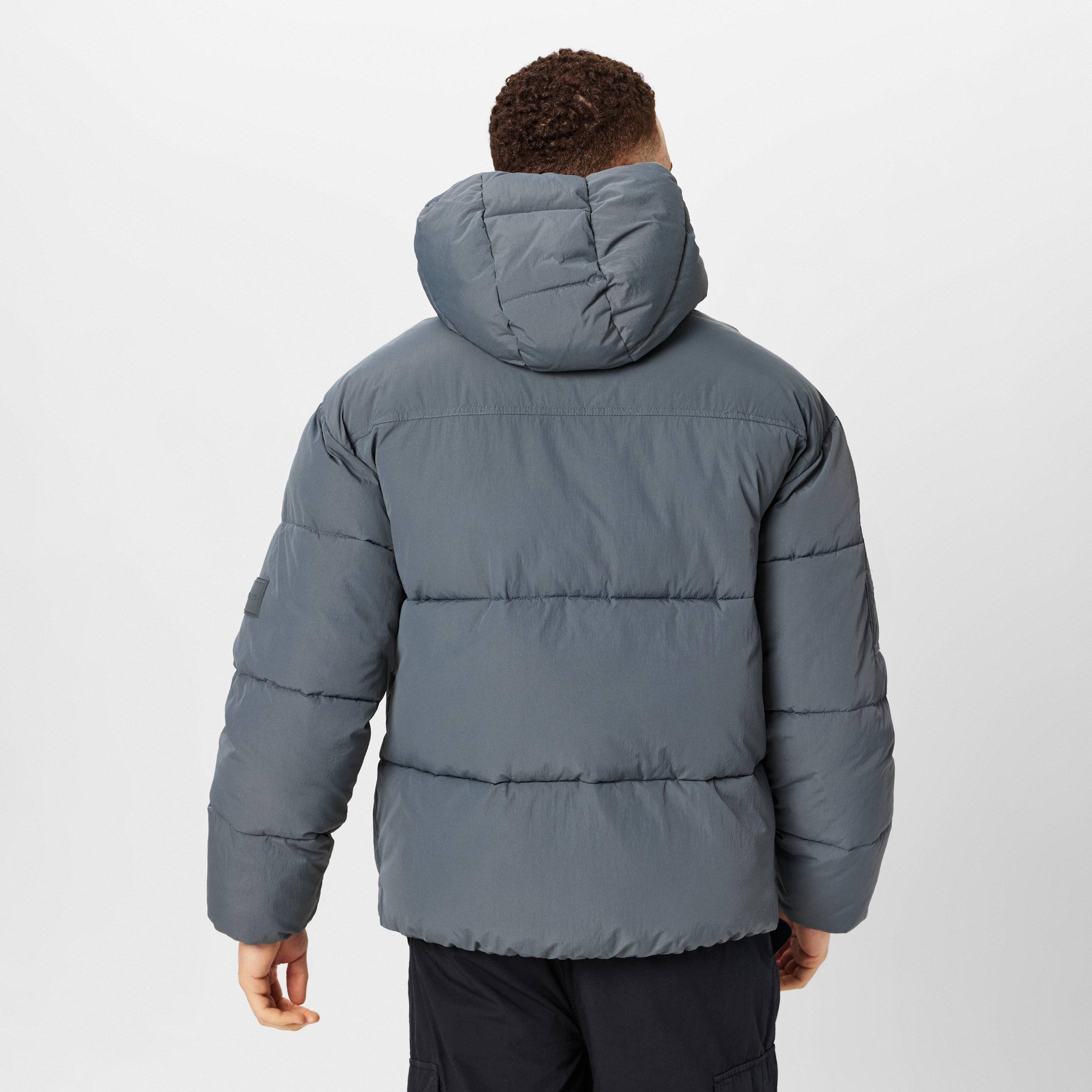 Cinzento Tubarão - Jack Wills - Hooded Long Sleeve Short Puffer Jacket - 4