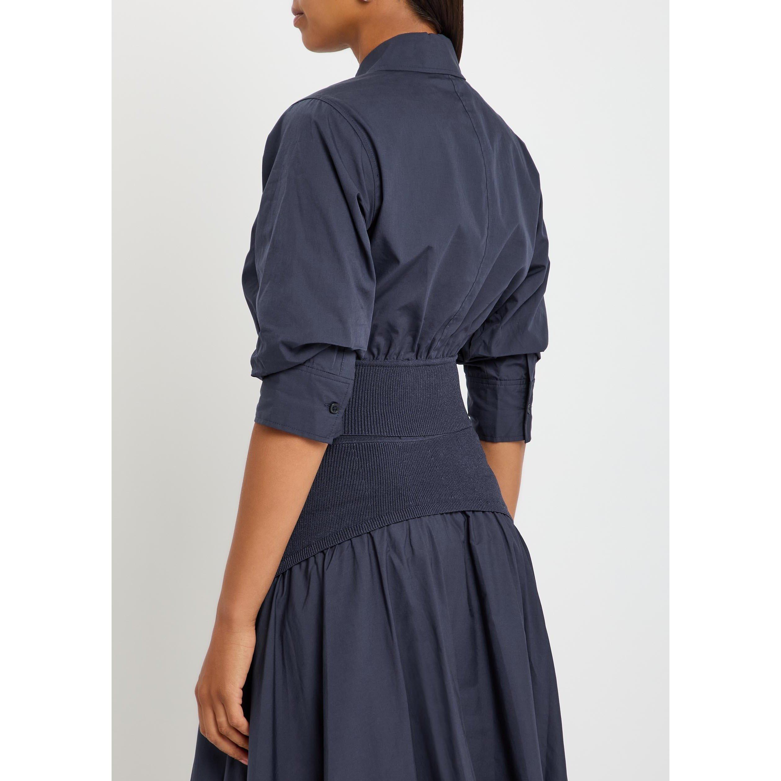 NAVY - Jonathan Simkhai - S/B STILES SHIRT - 3