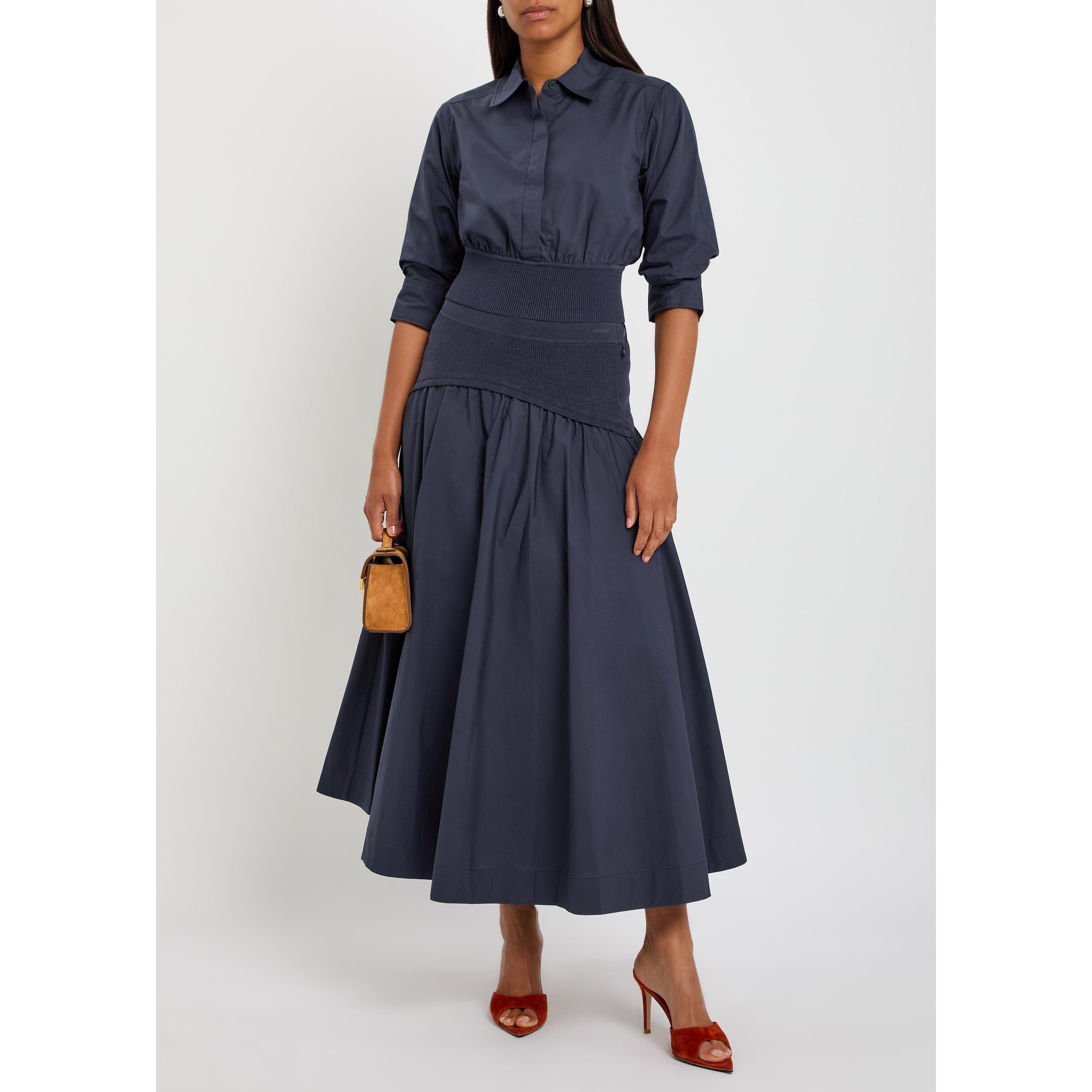 NAVY - Jonathan Simkhai - S/B STILES SHIRT - 5