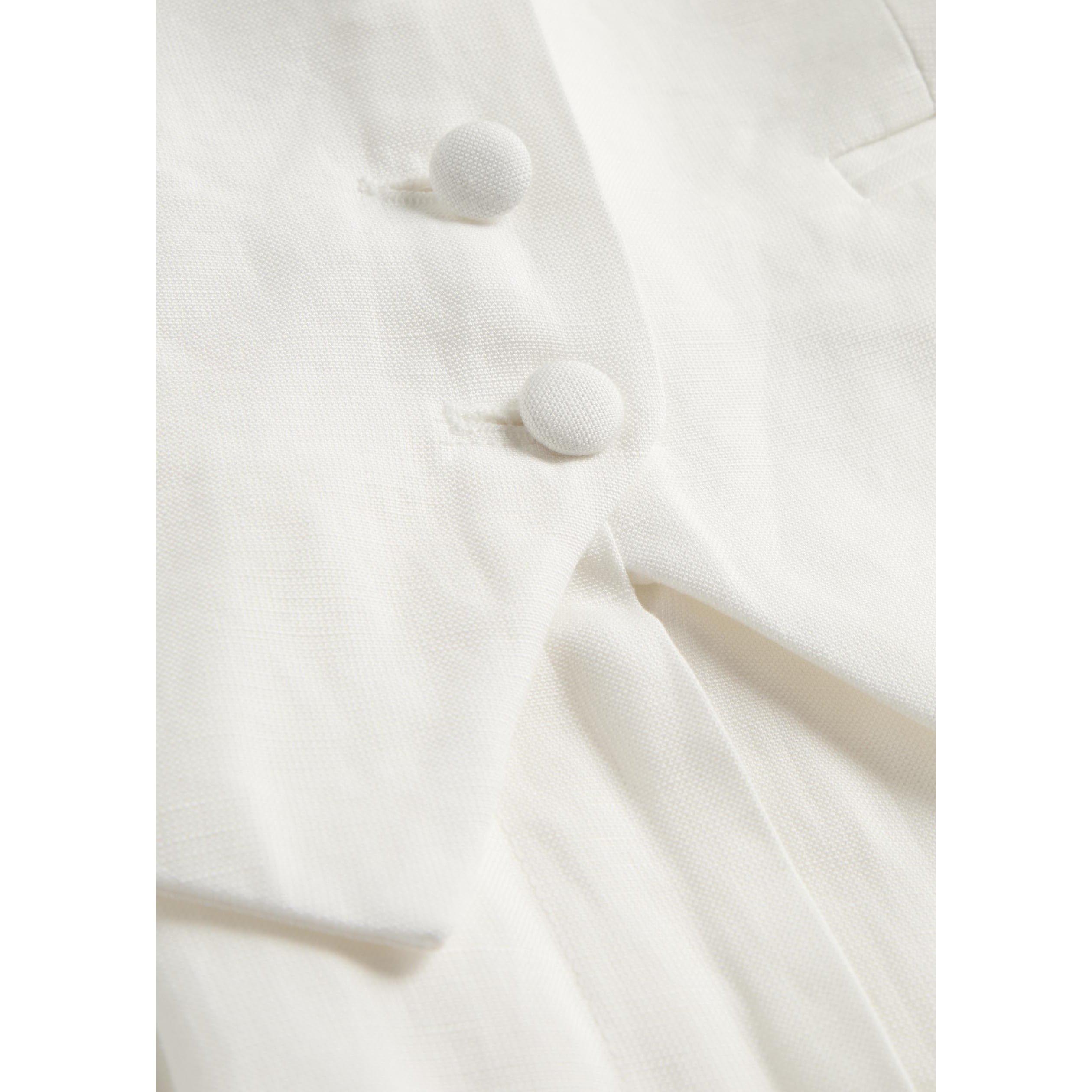WHITE - Kobo - Women's Rex Linen Halterneck Jumpsuit - 4