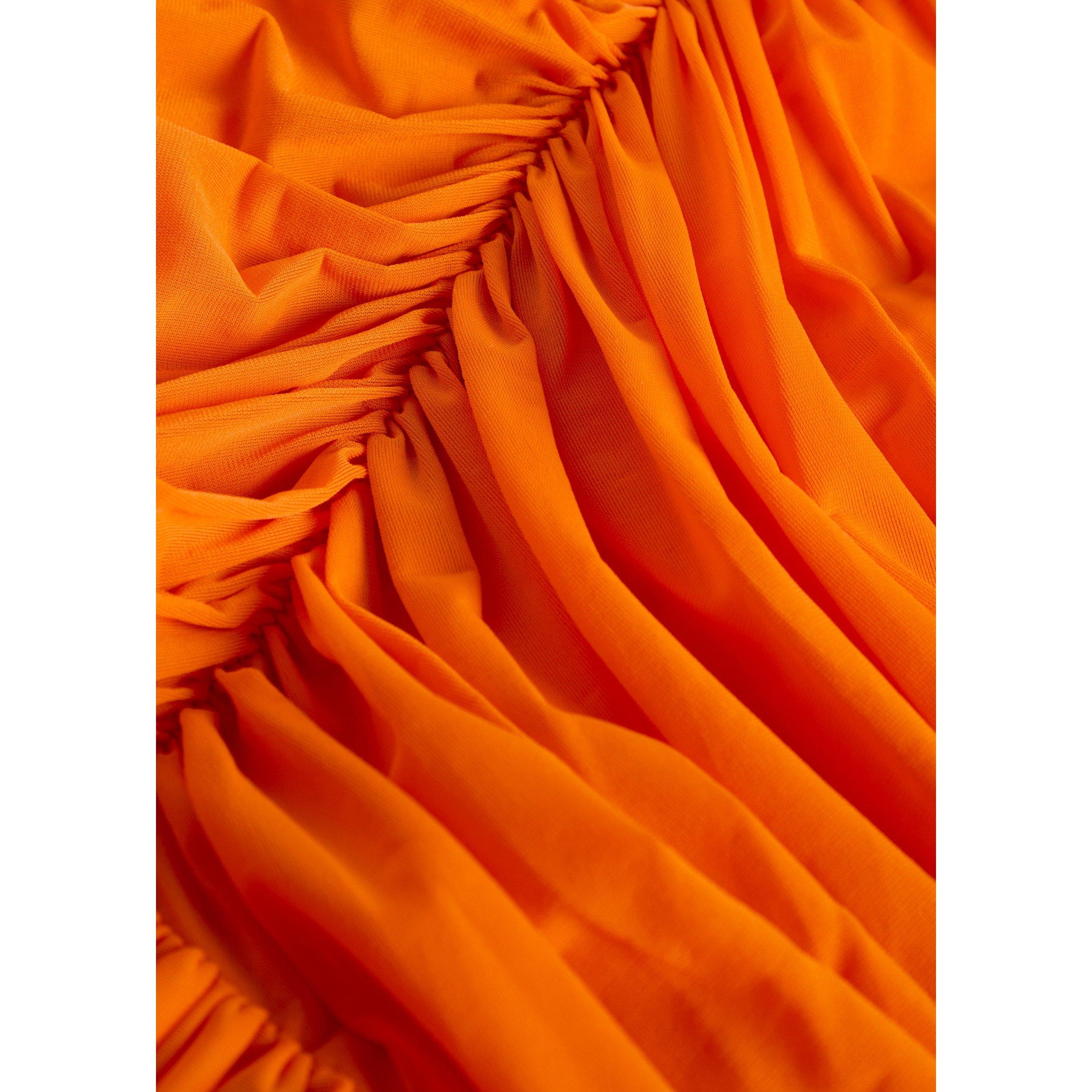 ORANGE - Kobo - Women's Wrenley Halter Neck Slim-Fit Bodycon Dress - 4