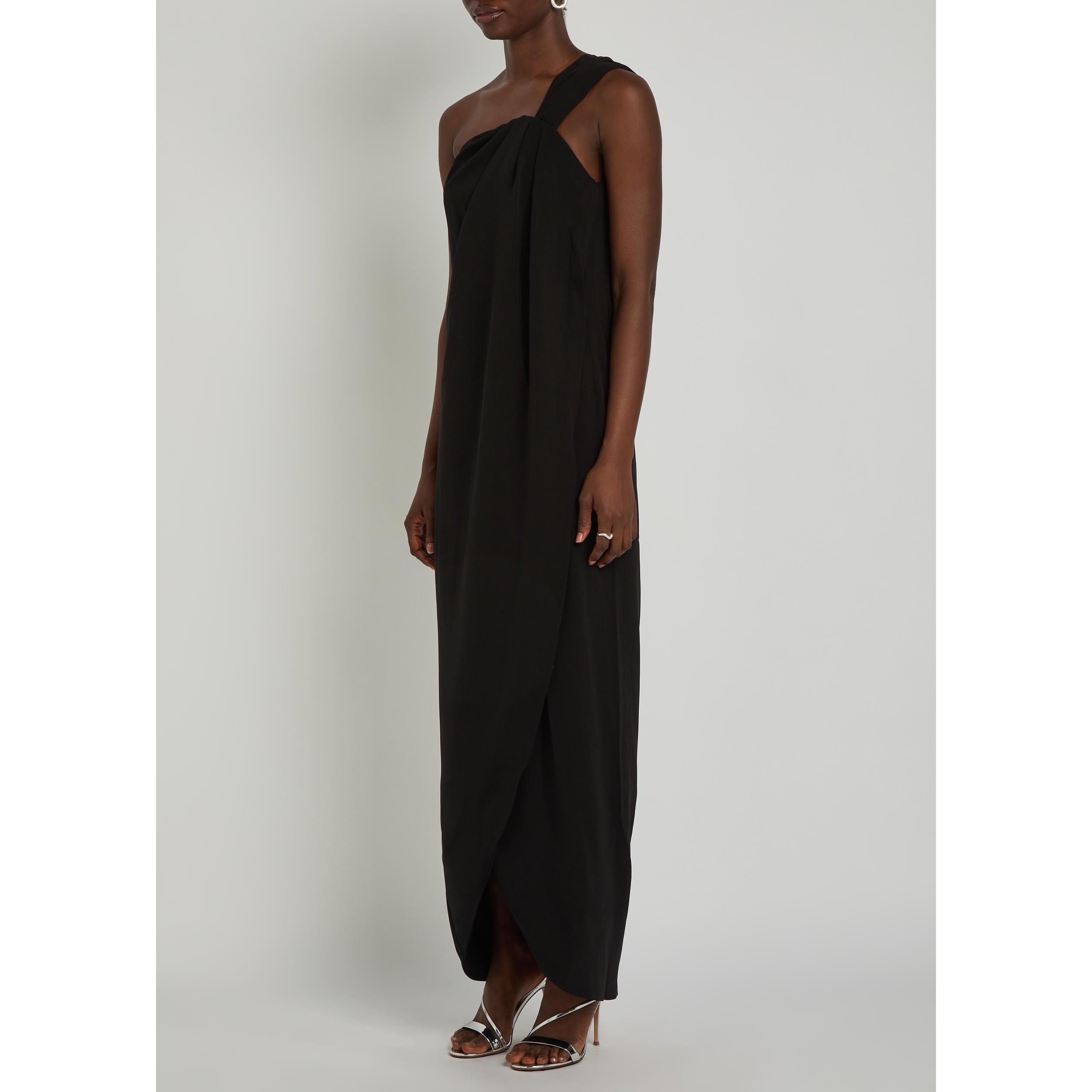 BLACK - Kobo - Women's Xaden One Shoulder Maxi Dress - 2