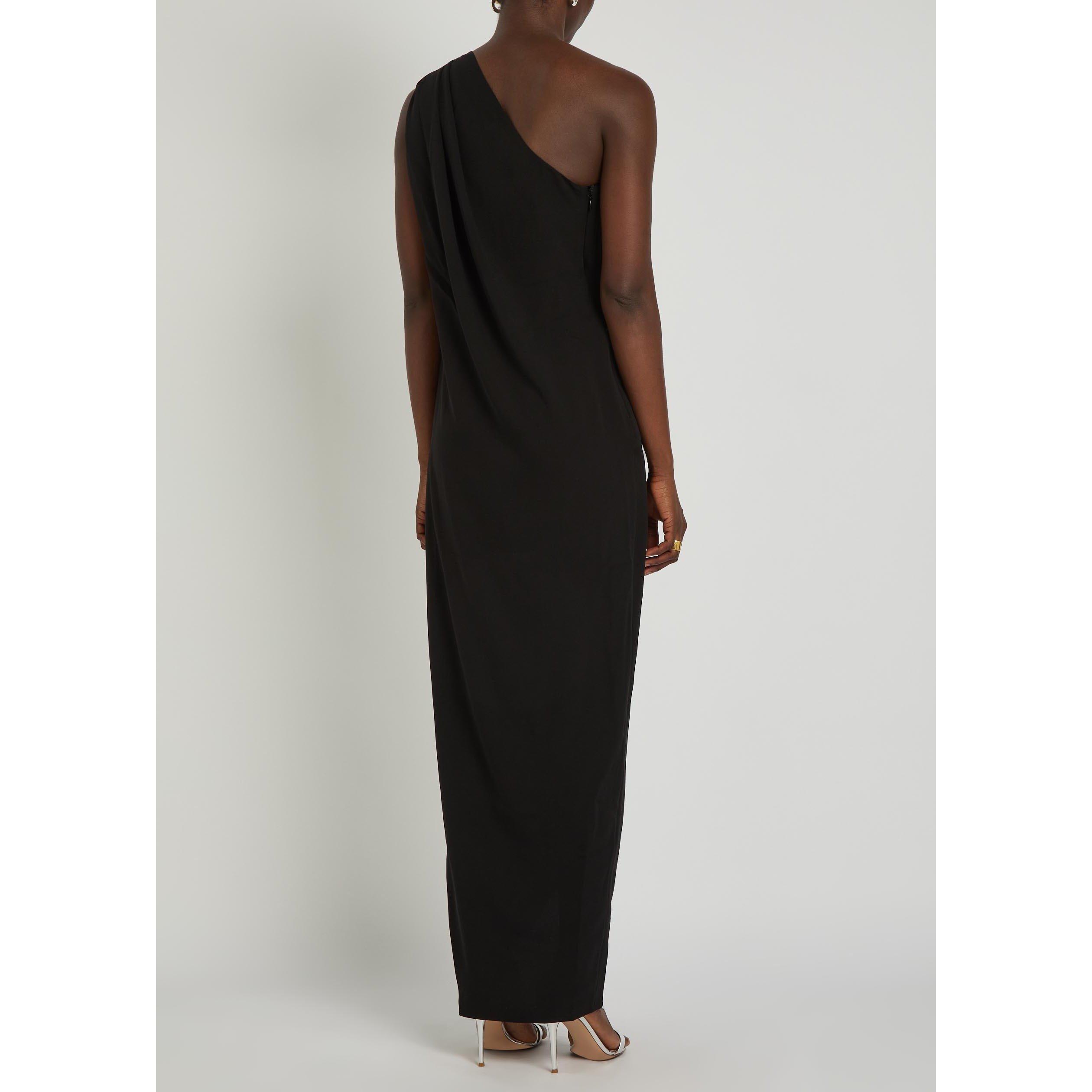 BLACK - Kobo - Women's Xaden One Shoulder Maxi Dress - 3