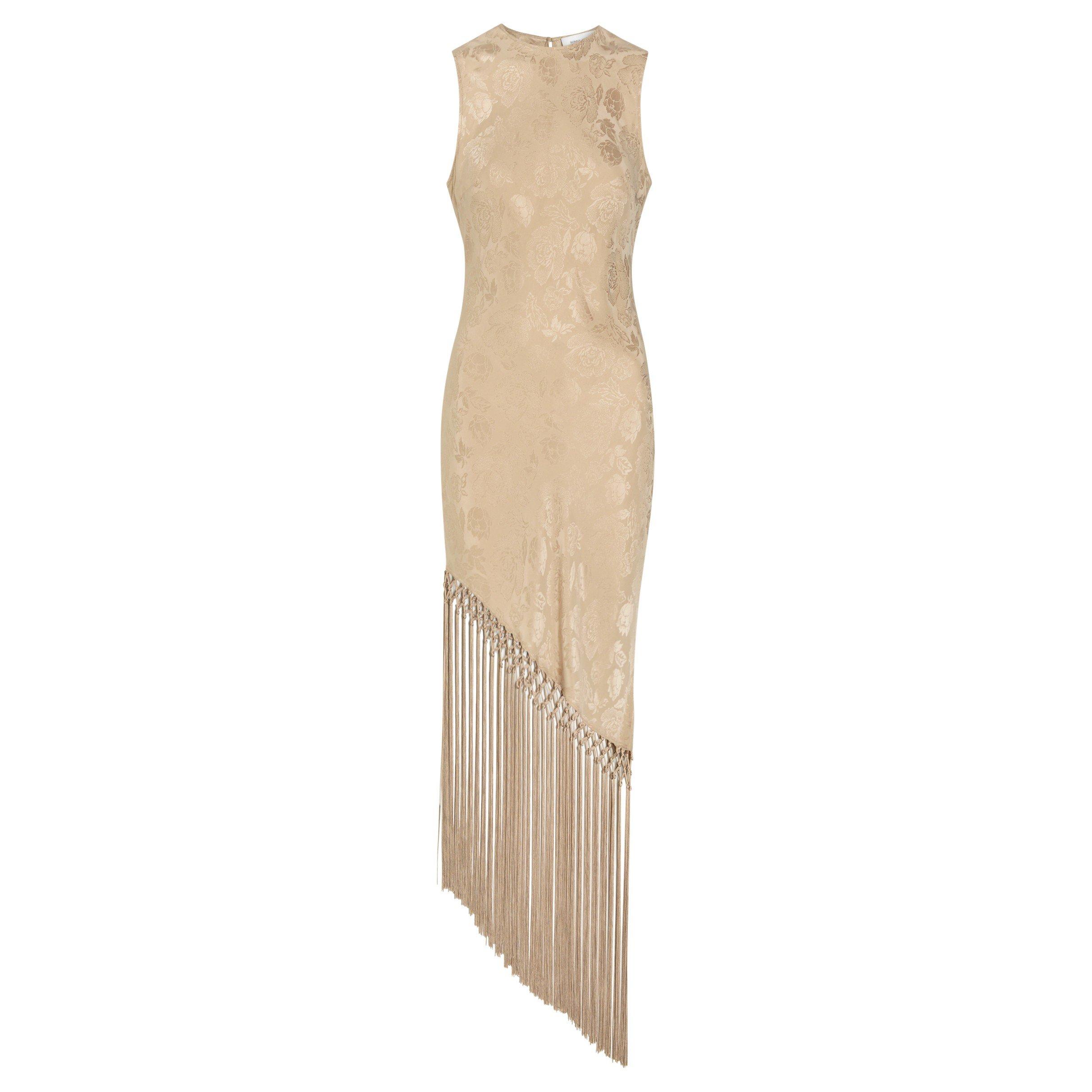 BEIGE - Ronny Kobo - Women's Alexina Silk Maxi Dress - 1