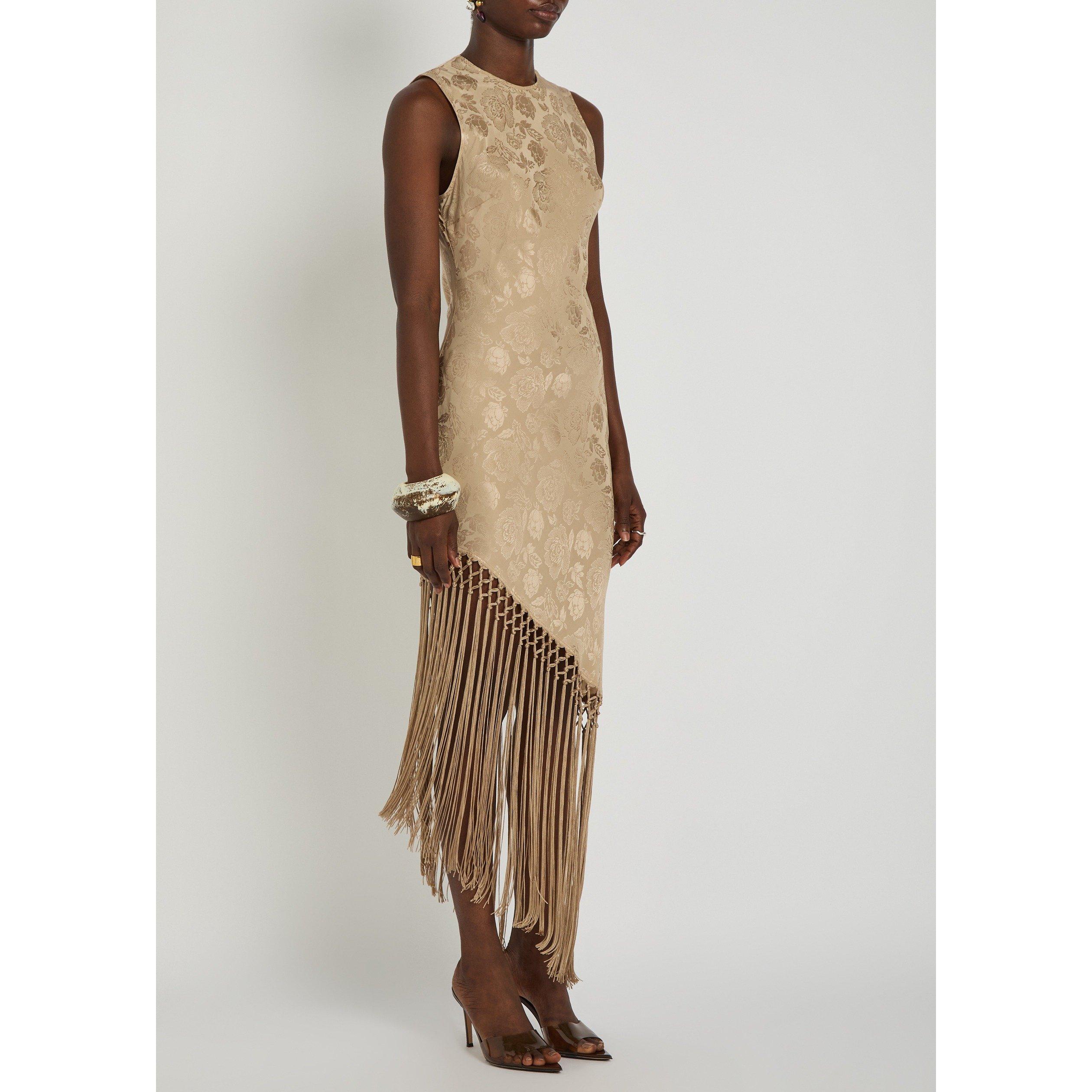 BEIGE - Ronny Kobo - Women's Alexina Silk Maxi Dress - 2