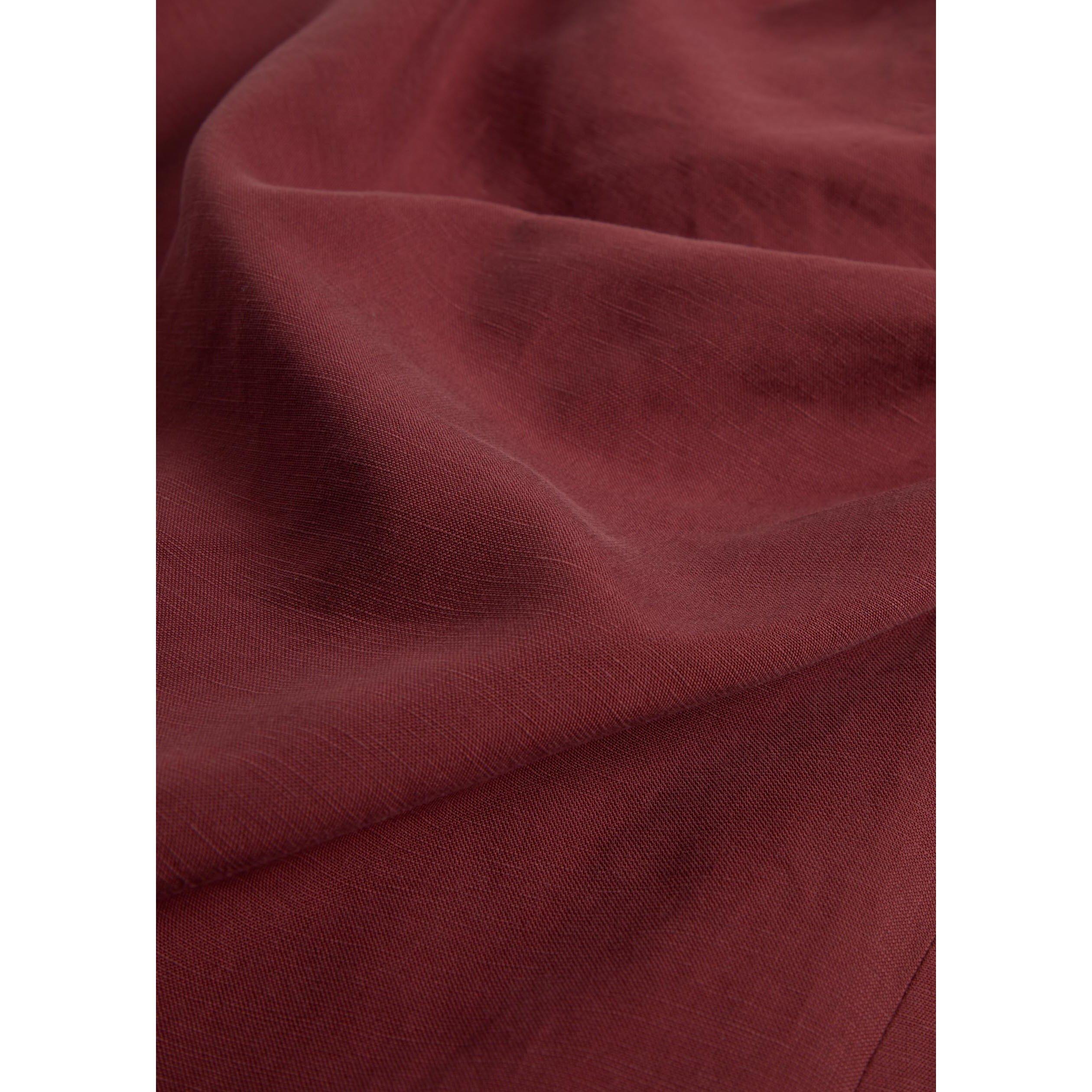 BURGUNDY - Kobo - Women's Winnie One Shoulder Lyocell Mini Dress - 4