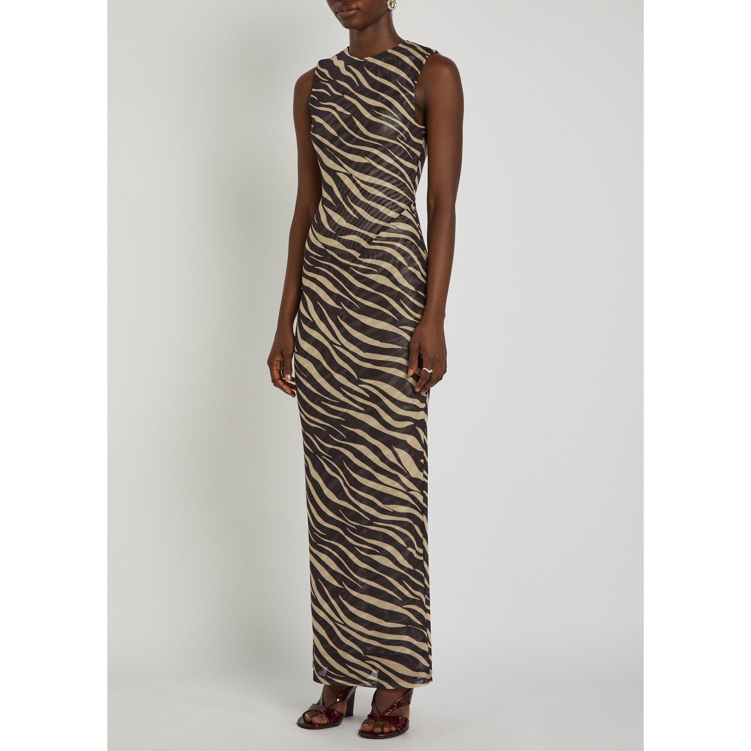 MULTICOLOURED - Kobo - Women's Krisa Zebra Print Maxi Dress - 2
