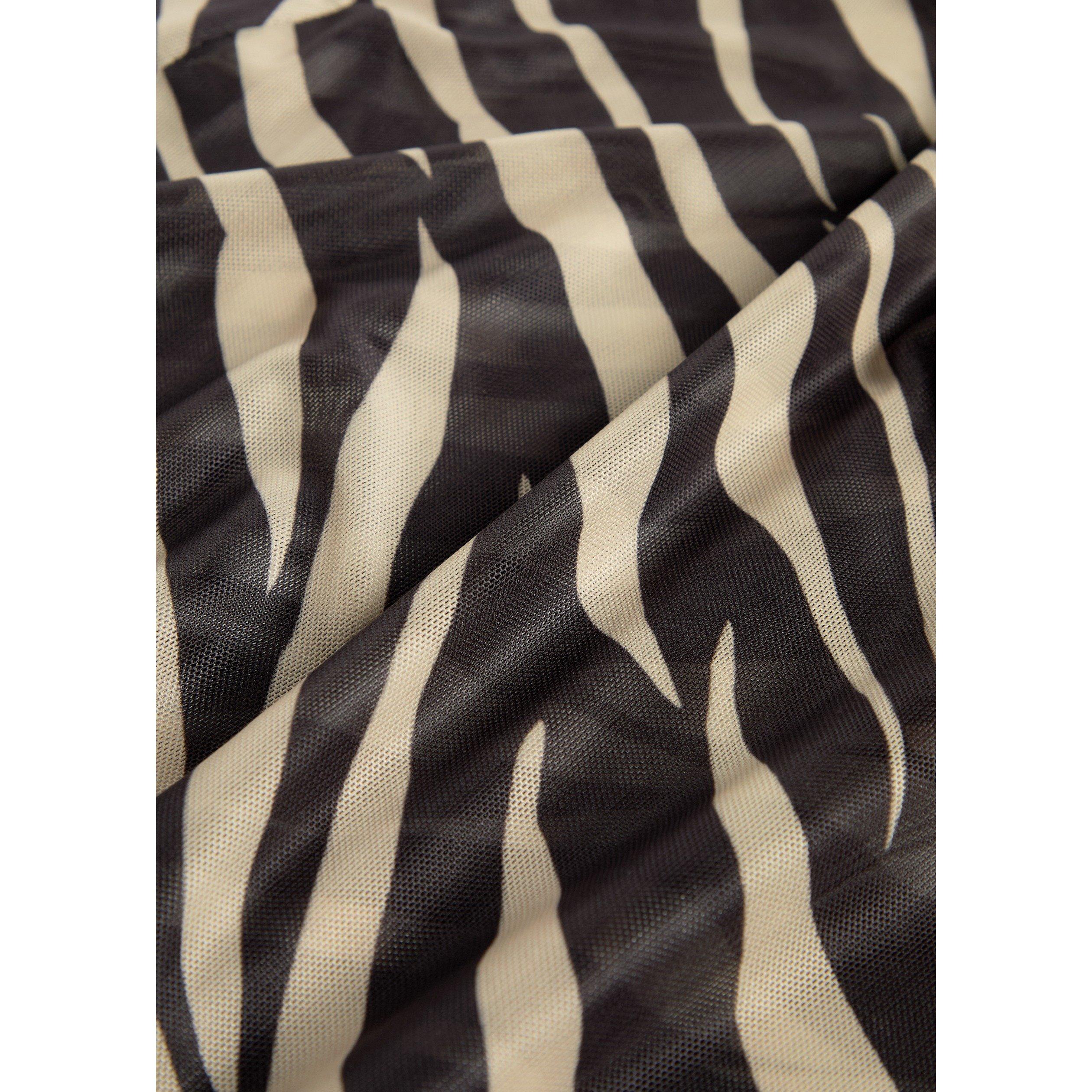 MULTICOLOURED - Kobo - Women's Krisa Zebra Print Maxi Dress - 4