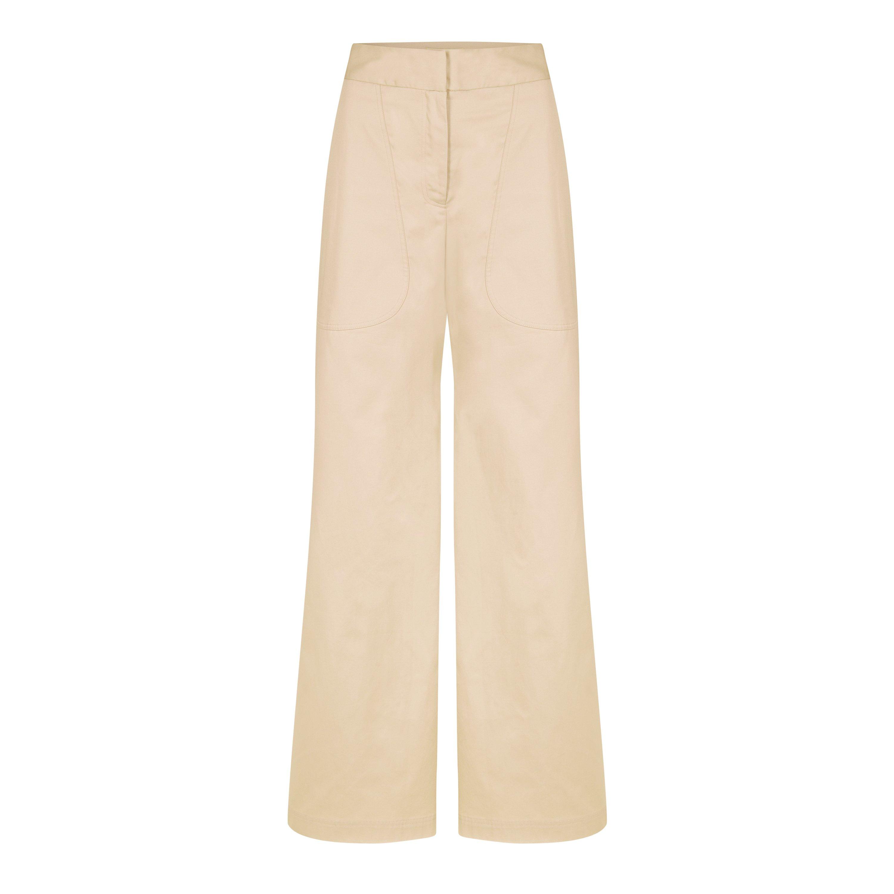 Light Beige - JBQ - Women's Oslo Wide Leg Trousers - 5