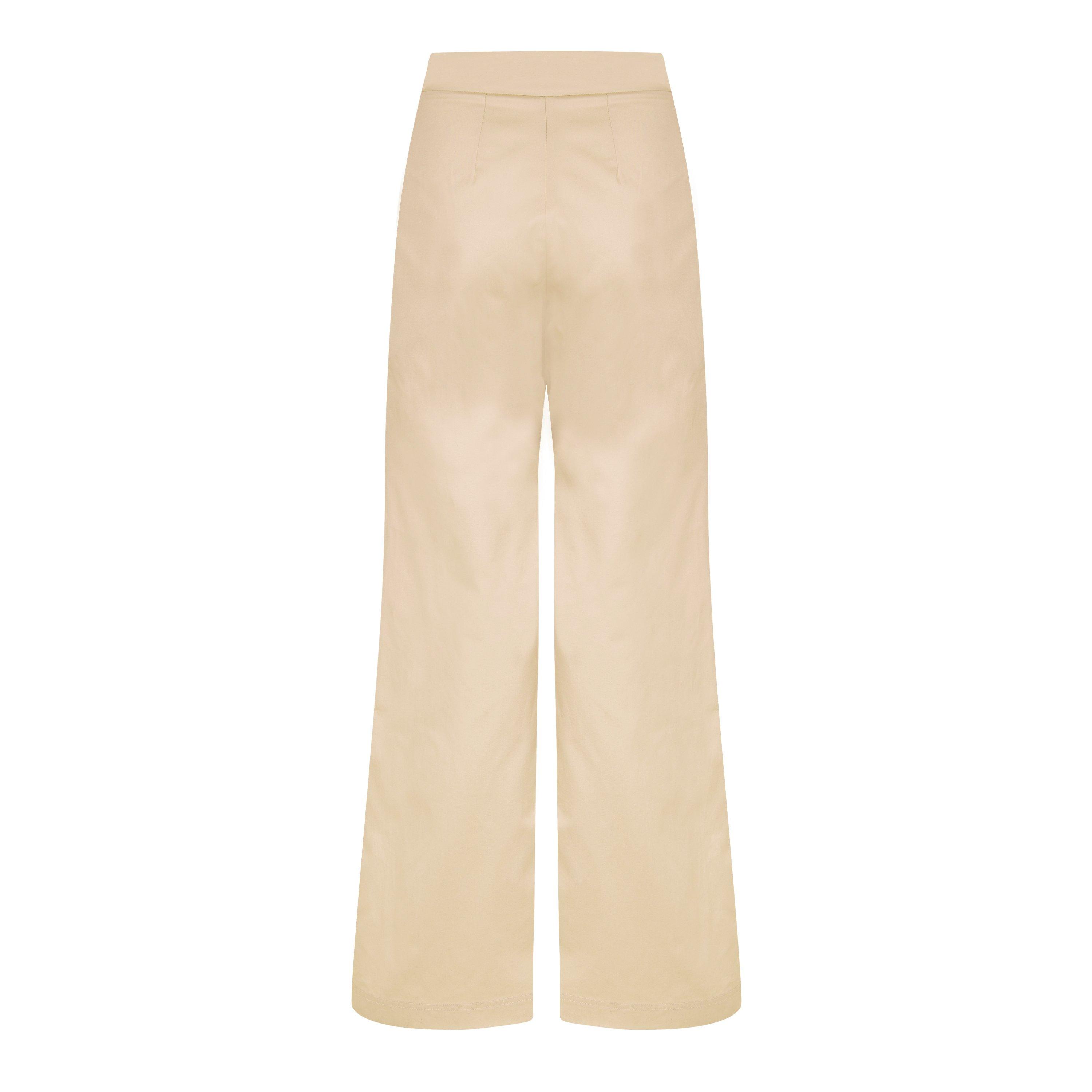 Light Beige - JBQ - Women's Oslo Wide Leg Trousers - 6