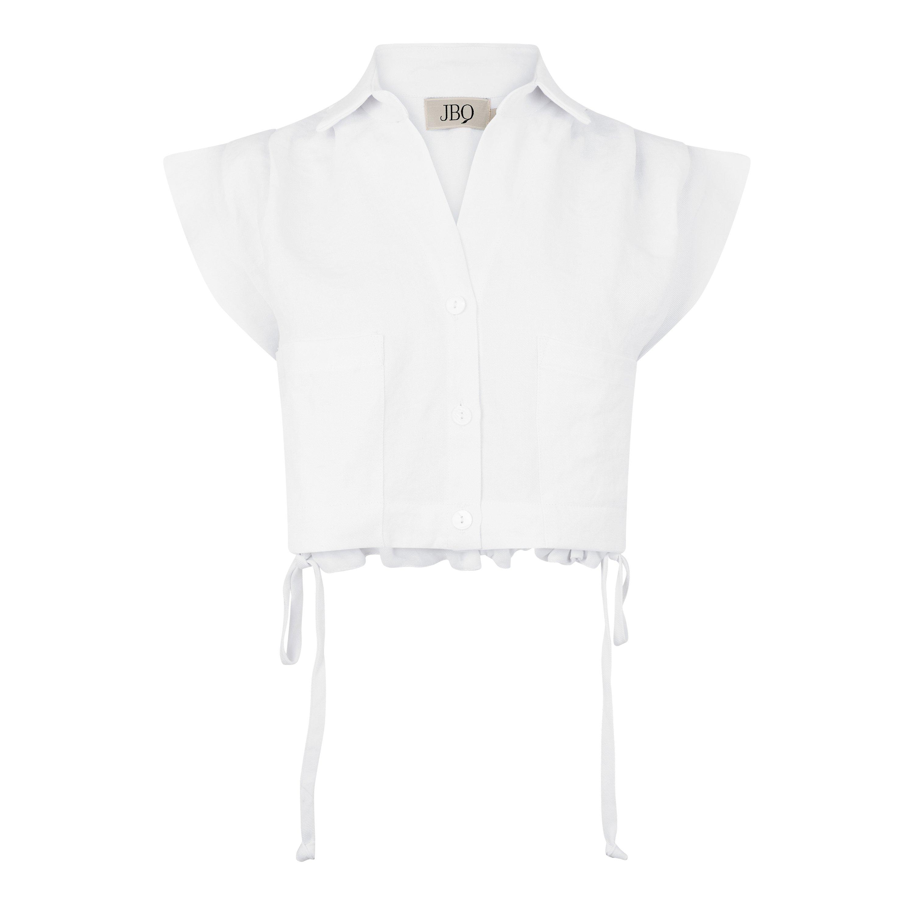 White - JBQ - Women's Preen Crop Top - 5