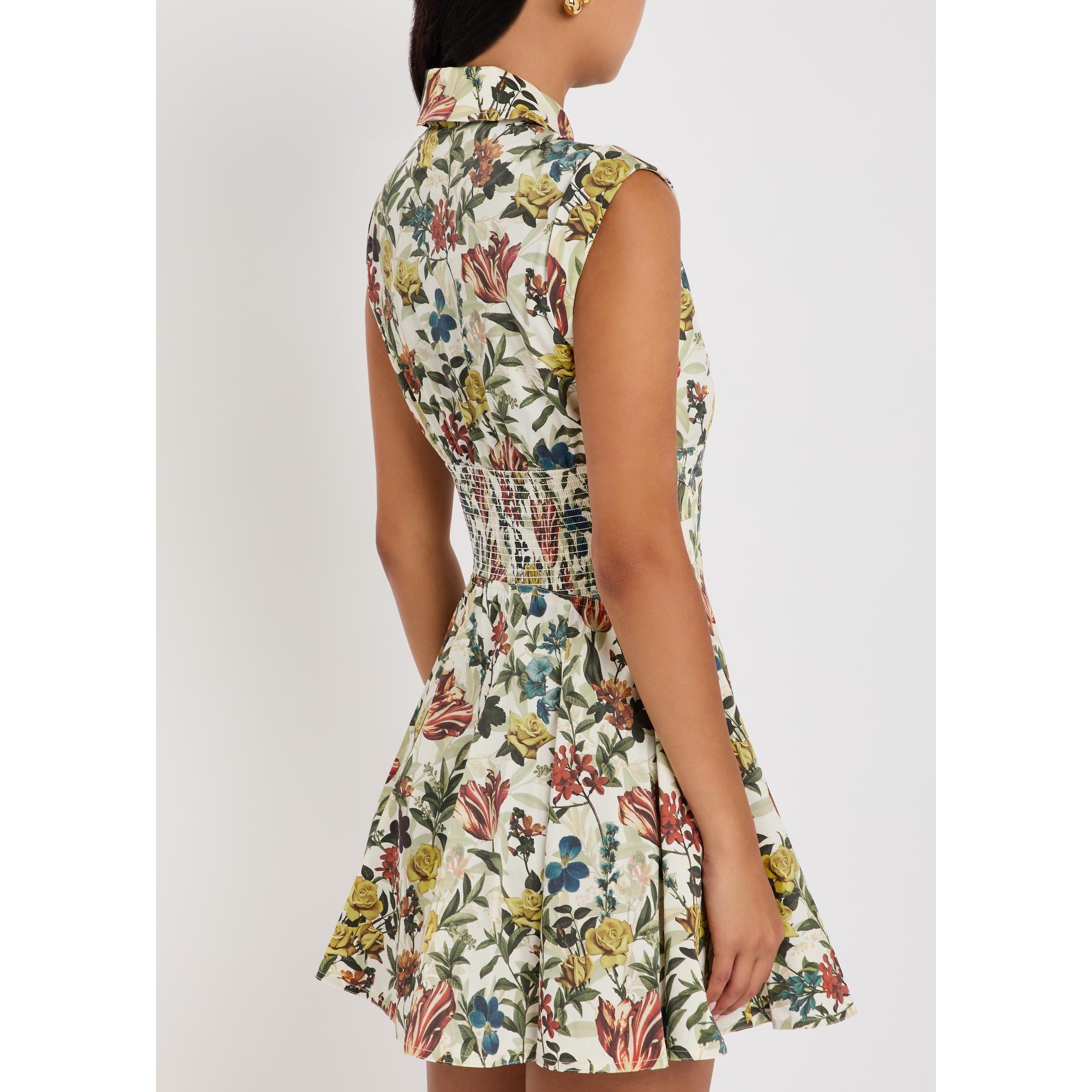 WHITE AND OTHER - Alice And Olivia - SD Kim Corset Mini Shirt Dress - 3