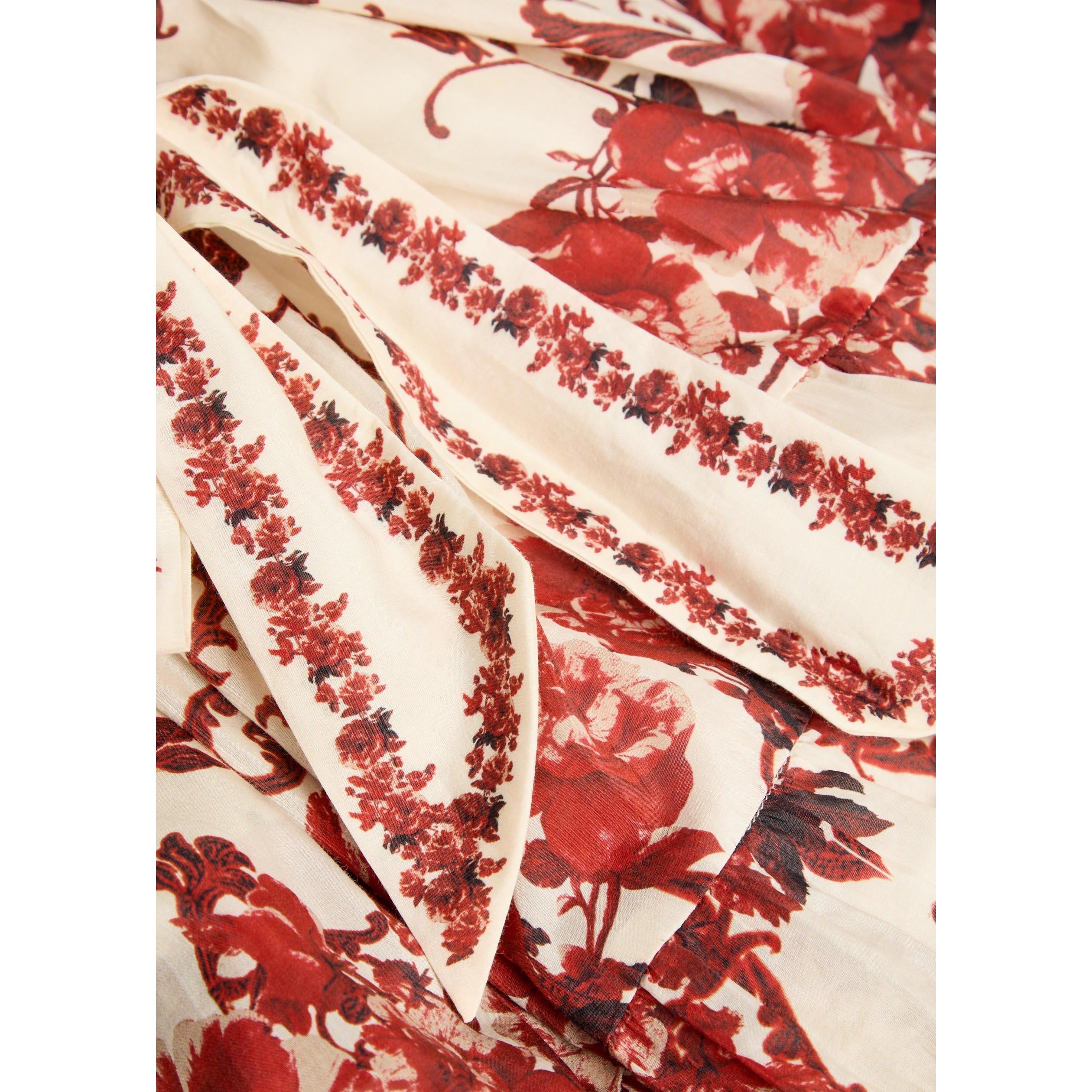 RED AND OTHER - Alice And Olivia - LD Haven Tie Shldr Midi Dress - 4
