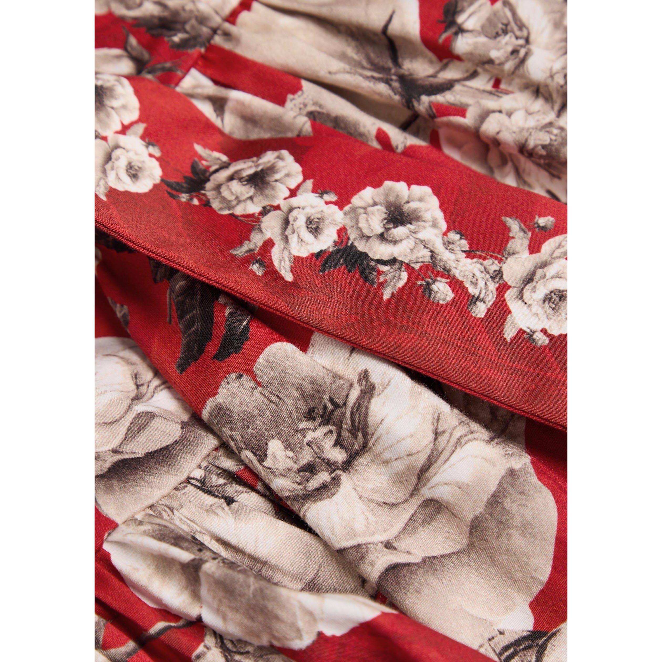 RED AND OTHER - Alice And Olivia - SD Cora Tiered Shirt Dress - 4