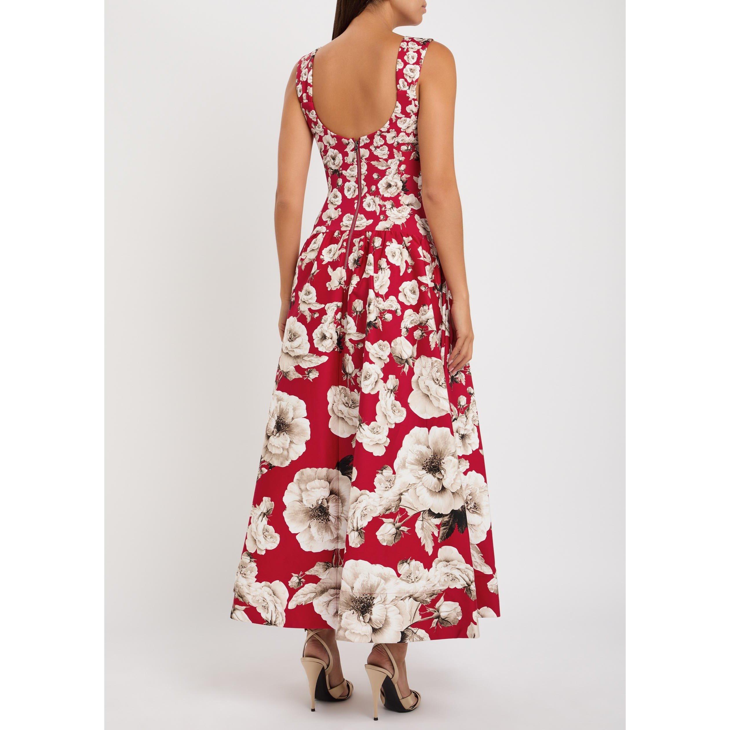 RED AND OTHER - Alice And Olivia - LD Oriana Drp Waist Midi Dress - 3