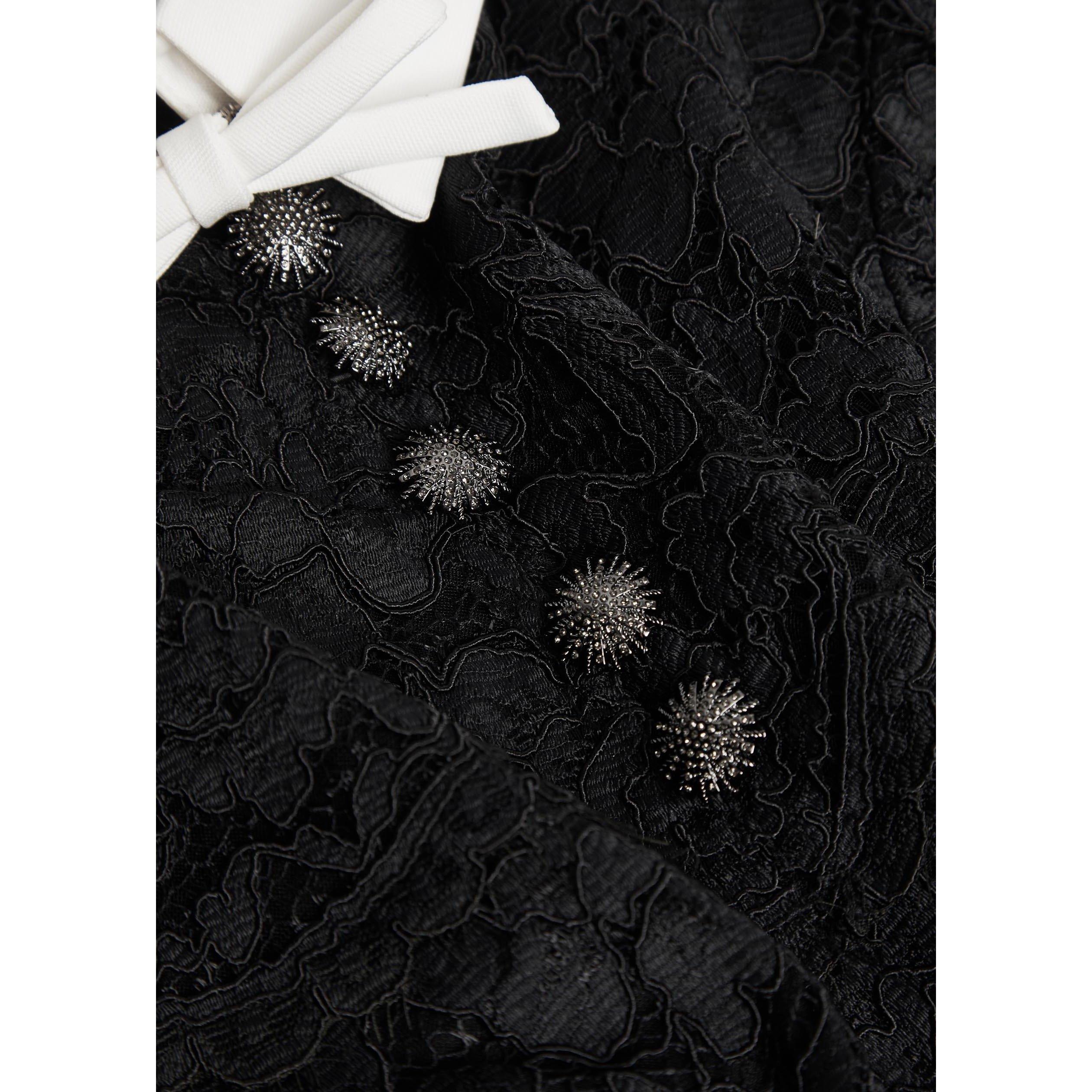 BLACK - Self Portrait - LD BLACK LACE CONTRAST DRESS - 4