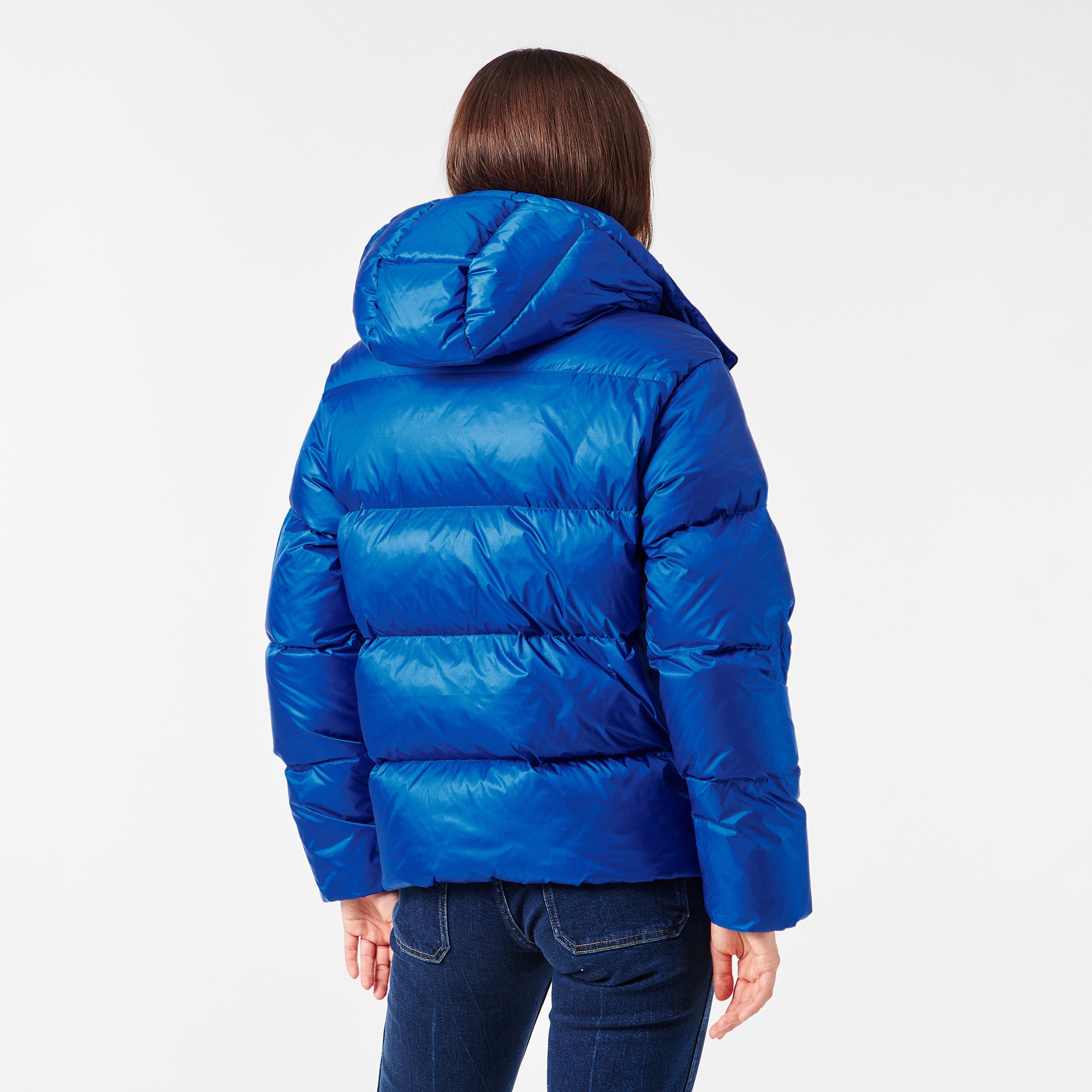 New Iris - Polo Ralph Lauren - Women's Carly Water-Repellent Quilted Duck Down Wind Resistant Detachable Hood Short Puffer Jacket - 4