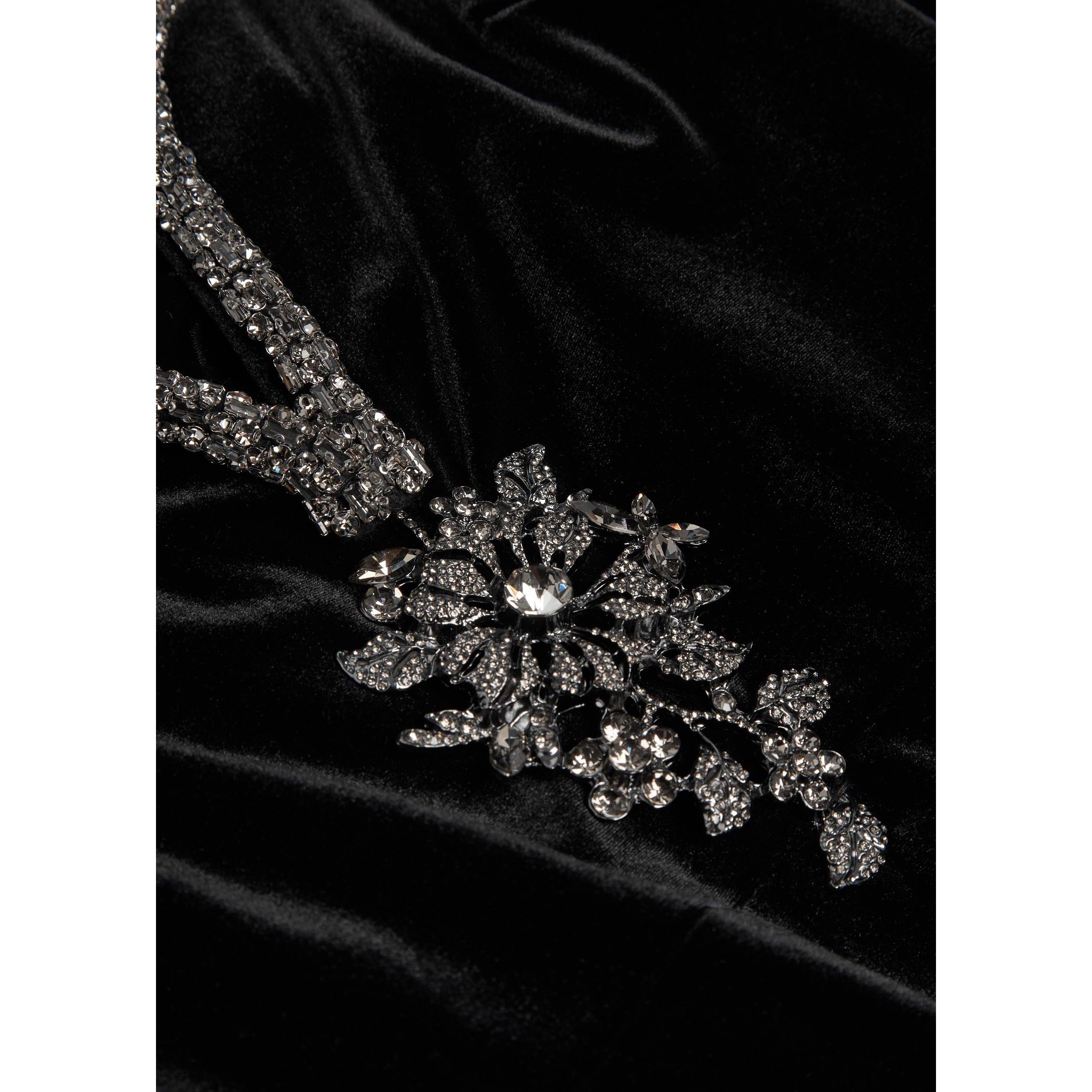 BLACK - Self Portrait - LD BLACK VELVET MAXI DRESS - 4