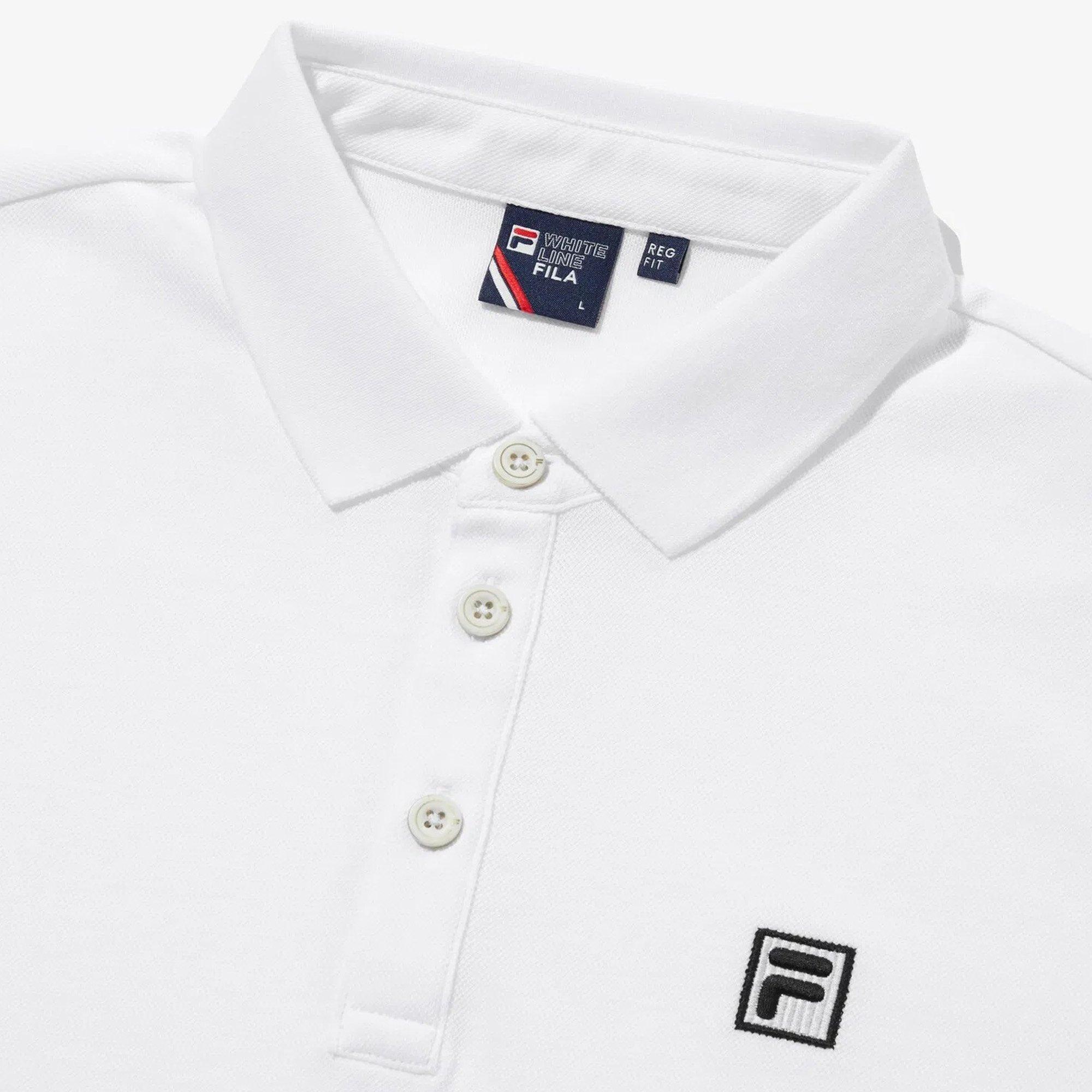 White - Fila - Tennis Basic Mens Polo Shirt - 3