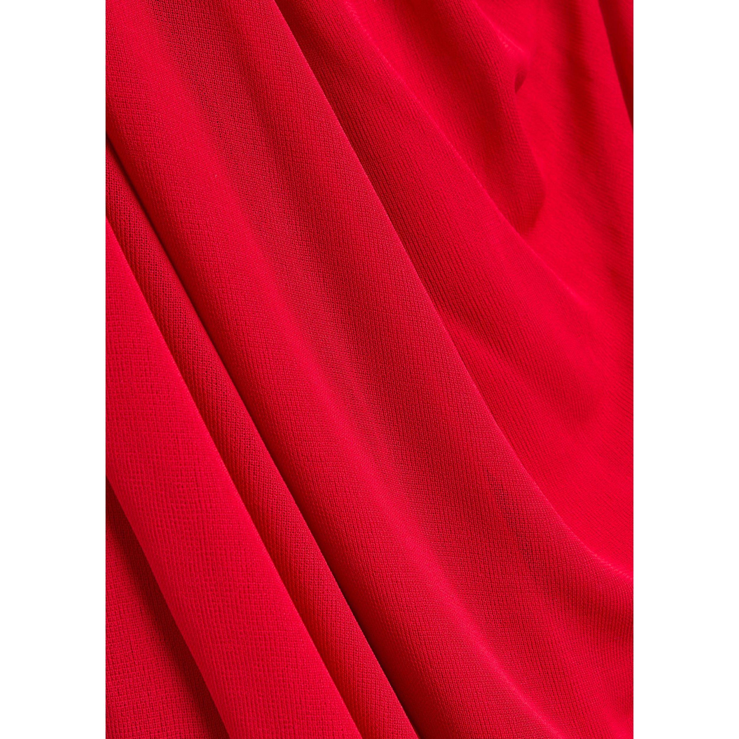 REDD - Balmain - CROSS NECK JERSEY CREPE DRAPED - 4