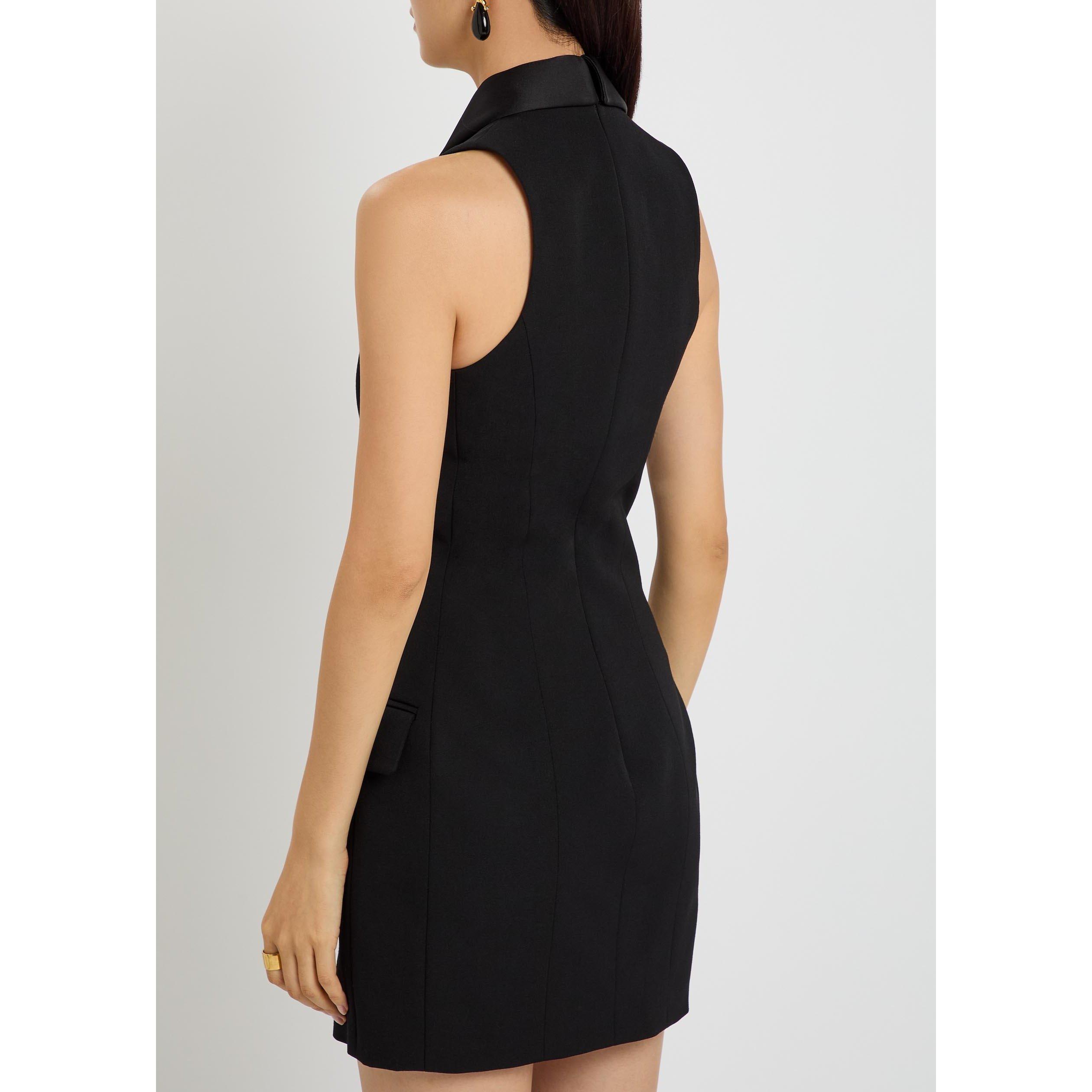 BLACK - Balmain - SL 2 PKTS BELTED GDP SHORT DRE - 3