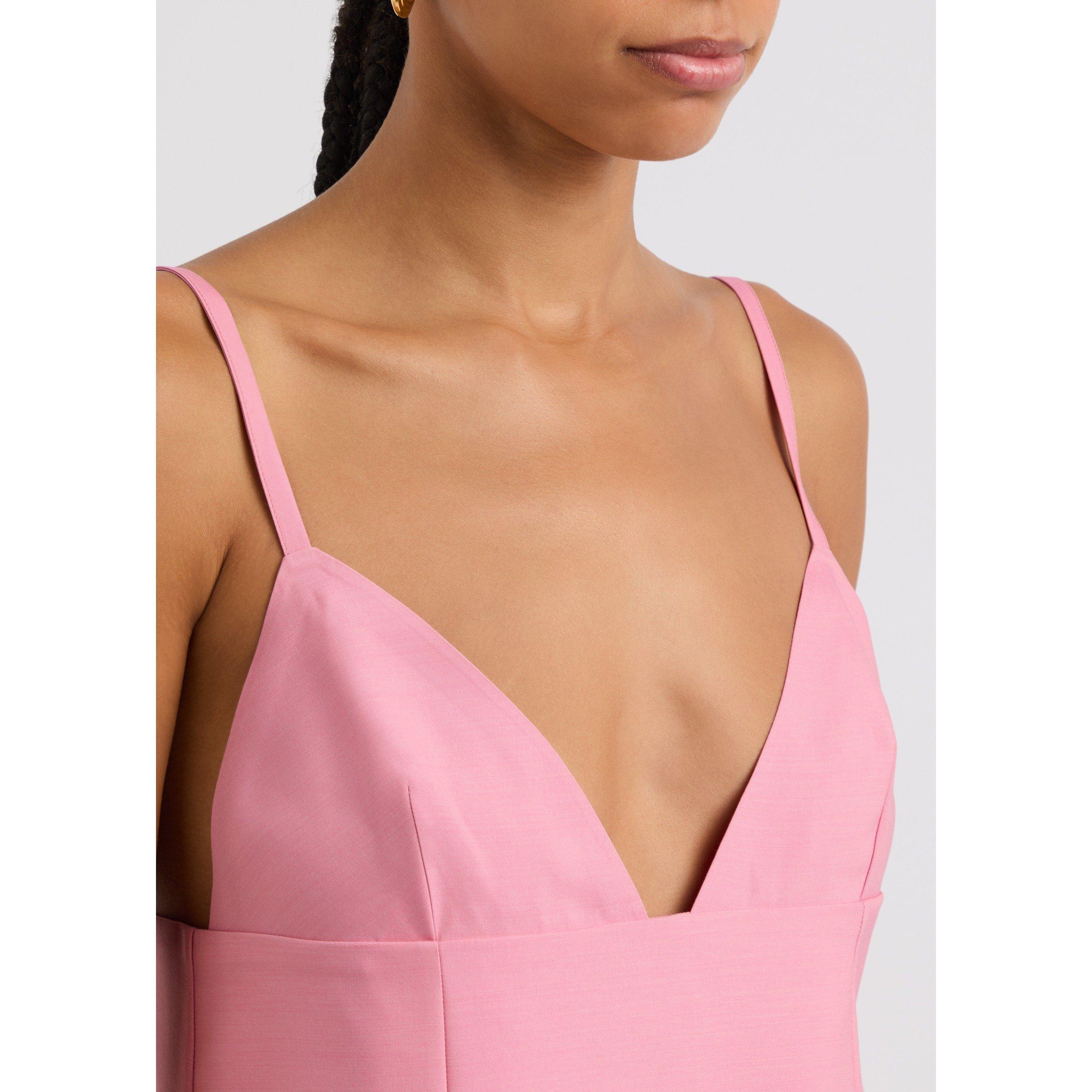PINK - Jacquemus - Women's La Robe Camison Wool A Line Dress - 4