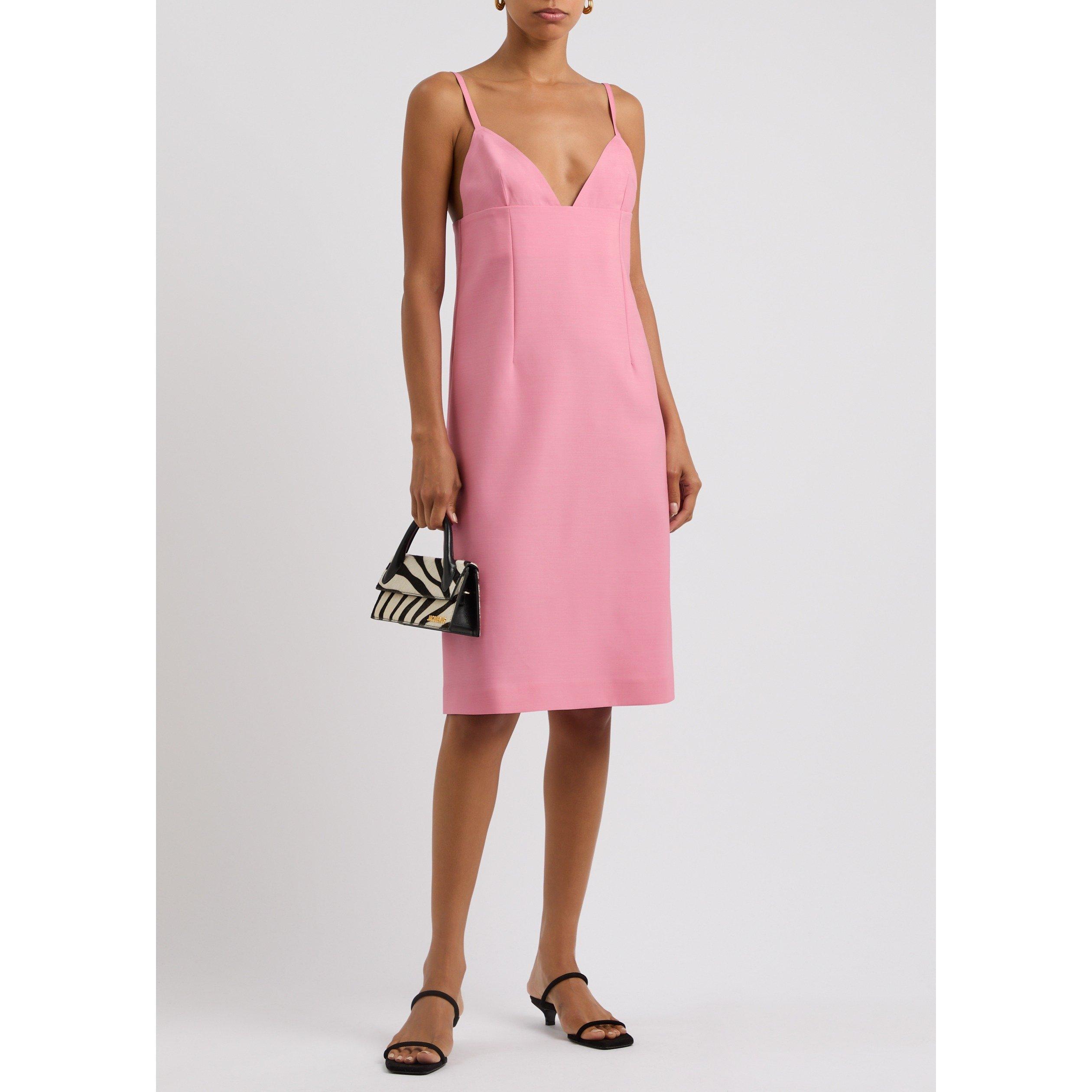 PINK - Jacquemus - Women's La Robe Camison Wool A Line Dress - 5
