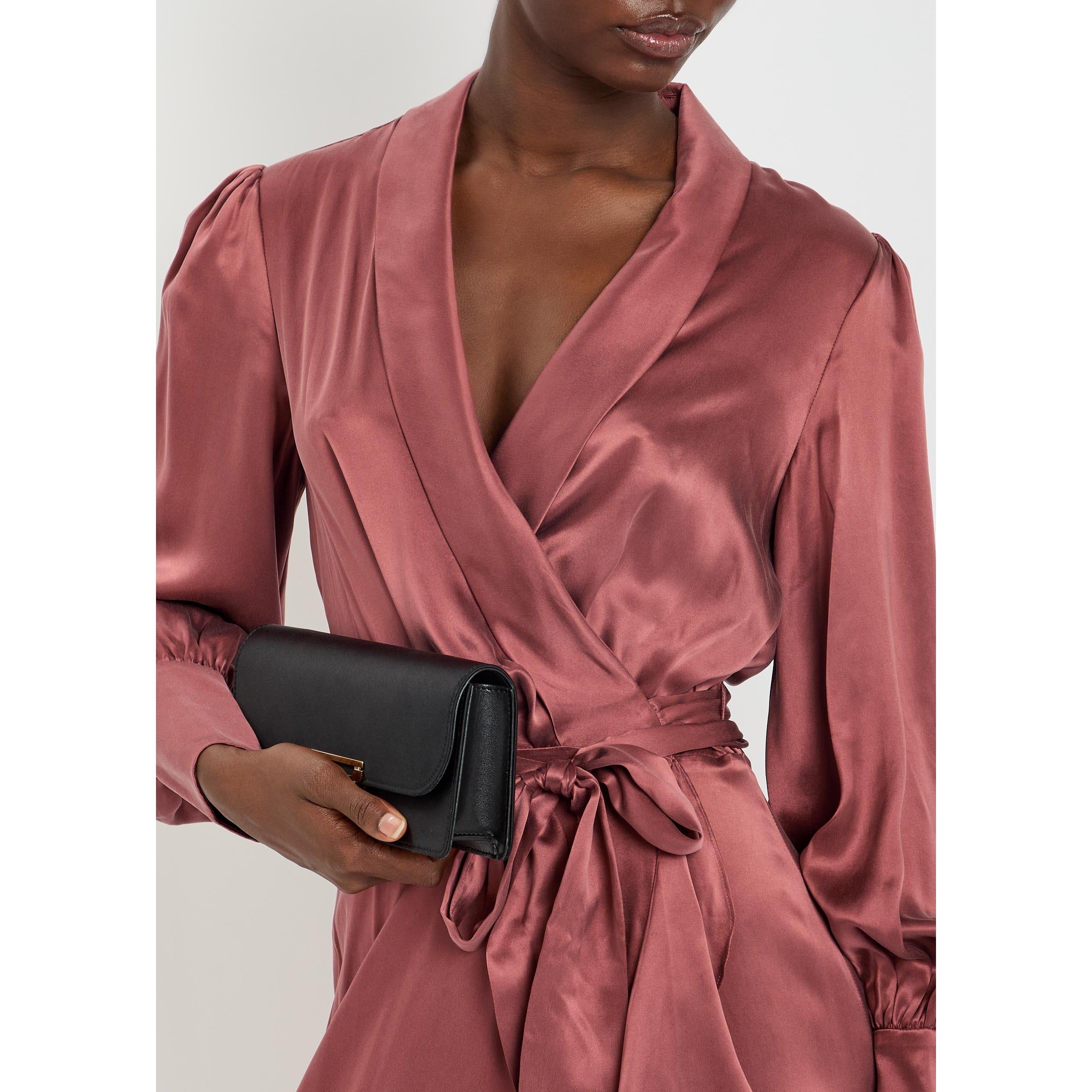 ROSE - Zimmermann - Women's Silk Midi Wrap Dress - 4