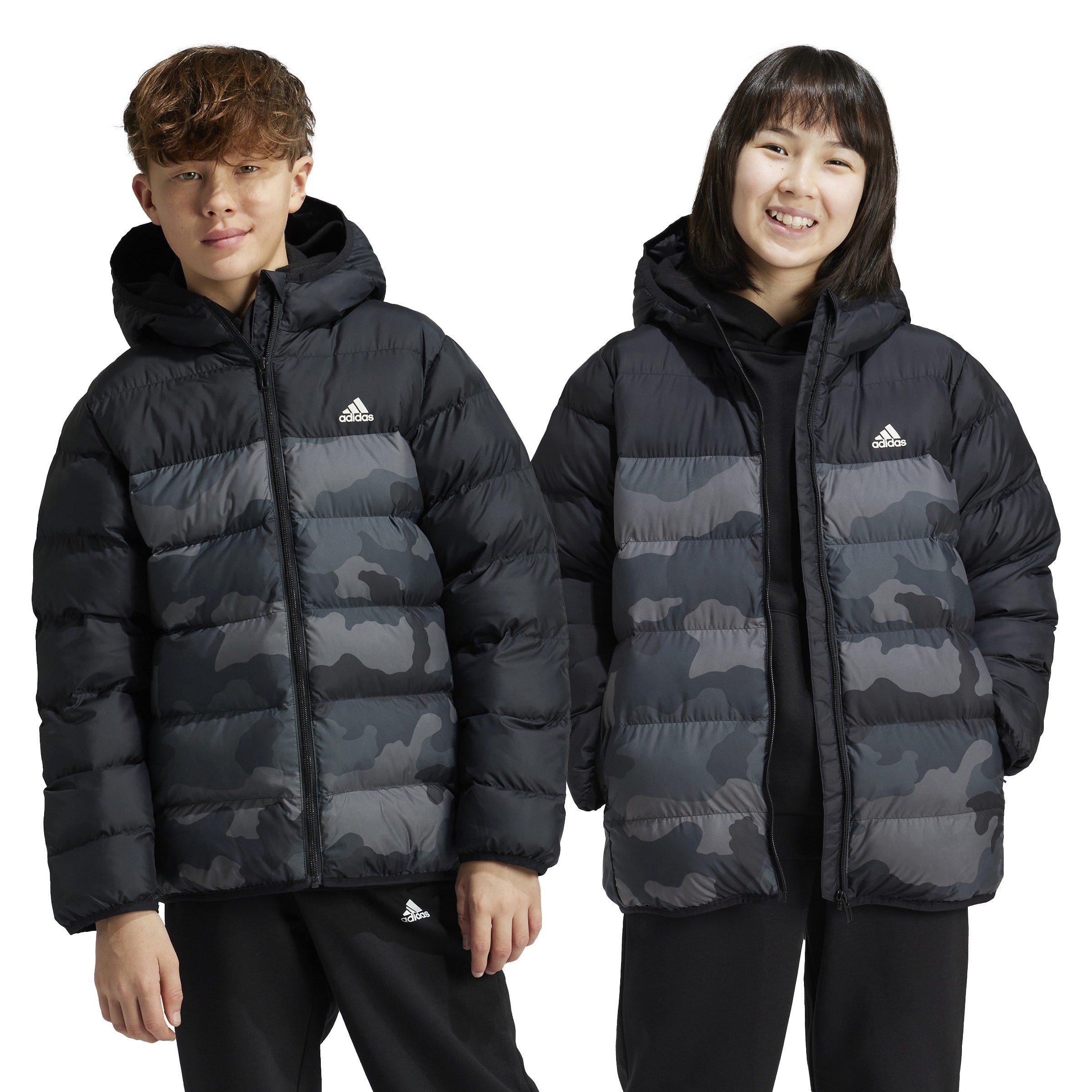 Crno/Sivo šest - adidas - Synthetic Down Allover Print Junior Jacket - 3