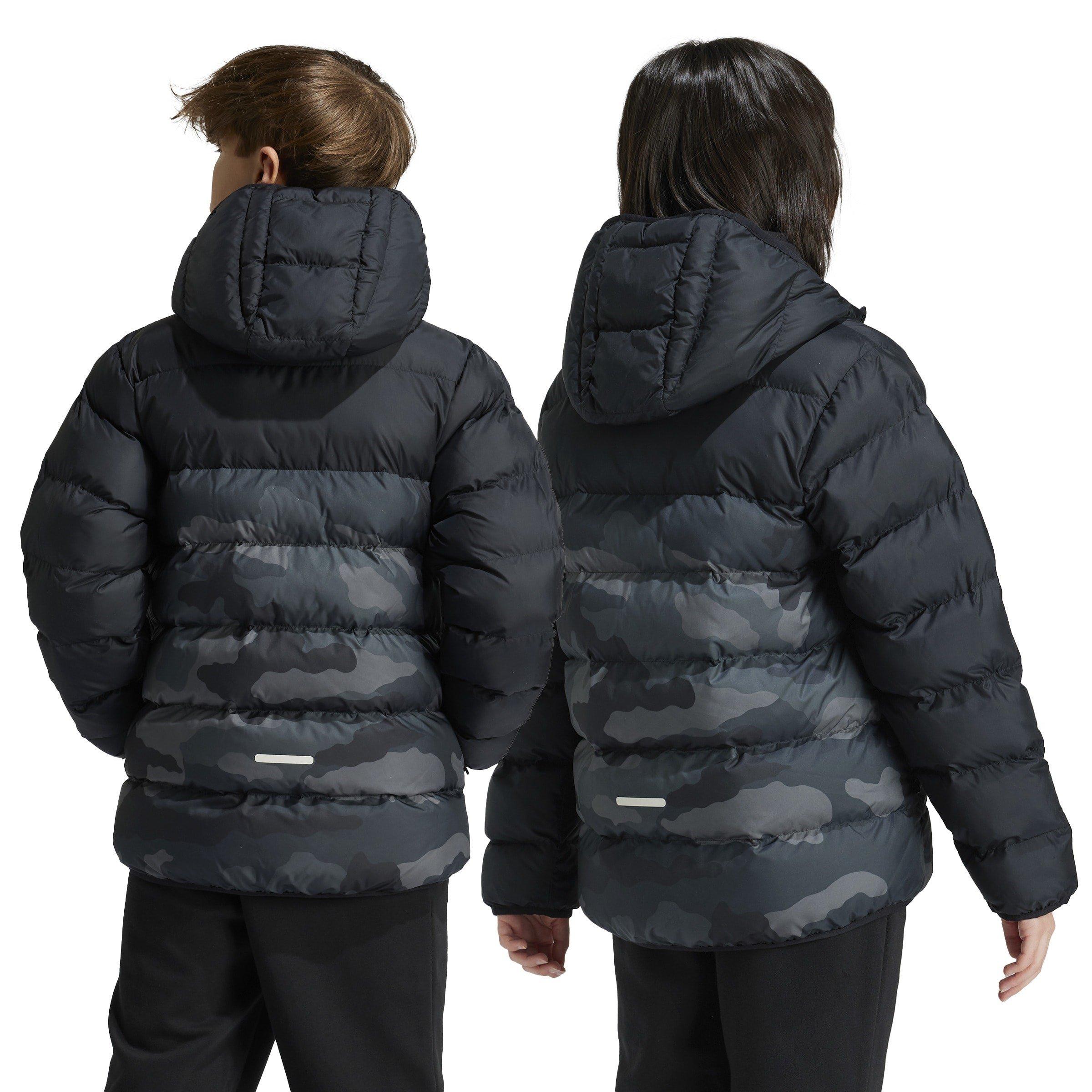 Crno/Sivo šest - adidas - Synthetic Down Allover Print Junior Jacket - 4