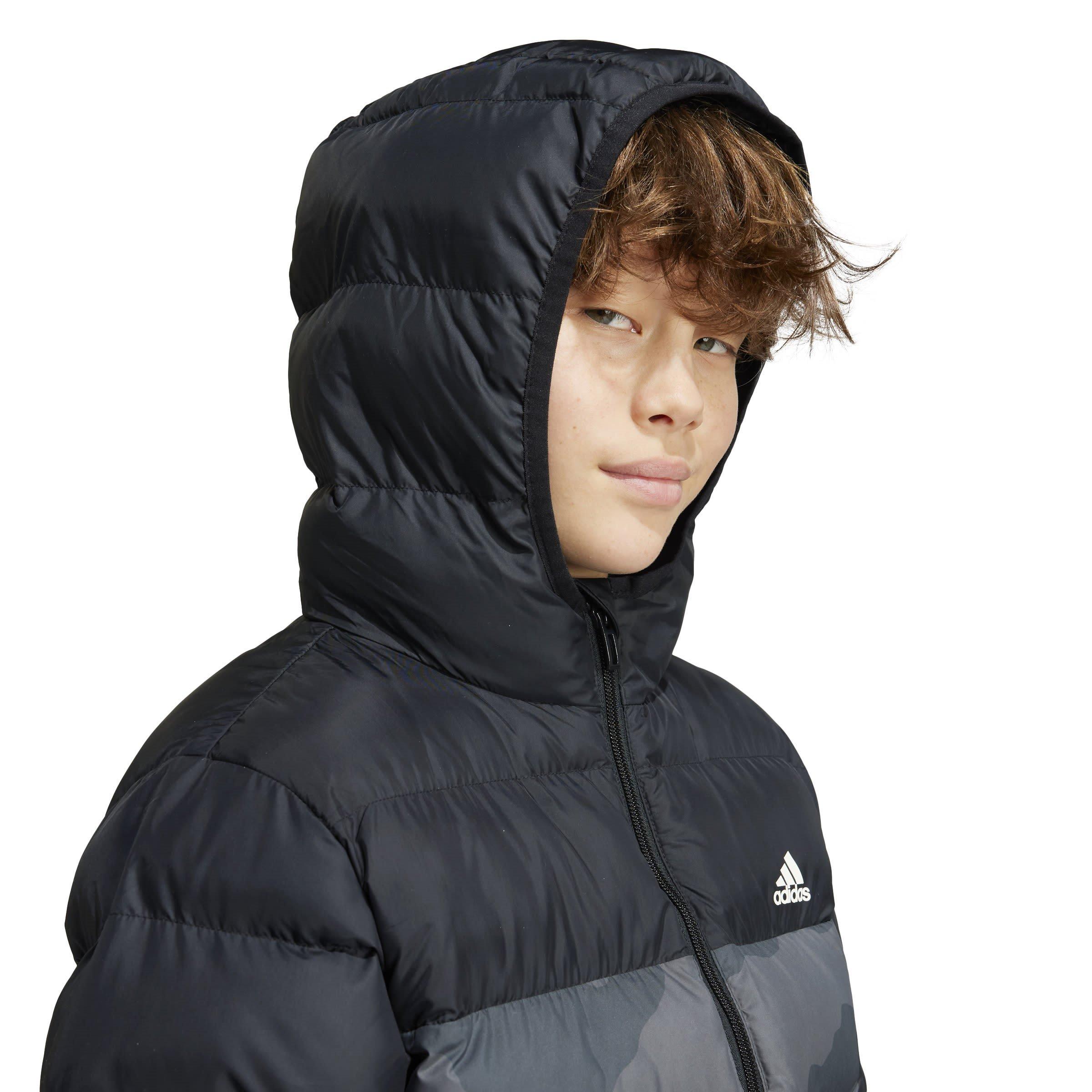 Crno/Sivo šest - adidas - Synthetic Down Allover Print Junior Jacket - 6