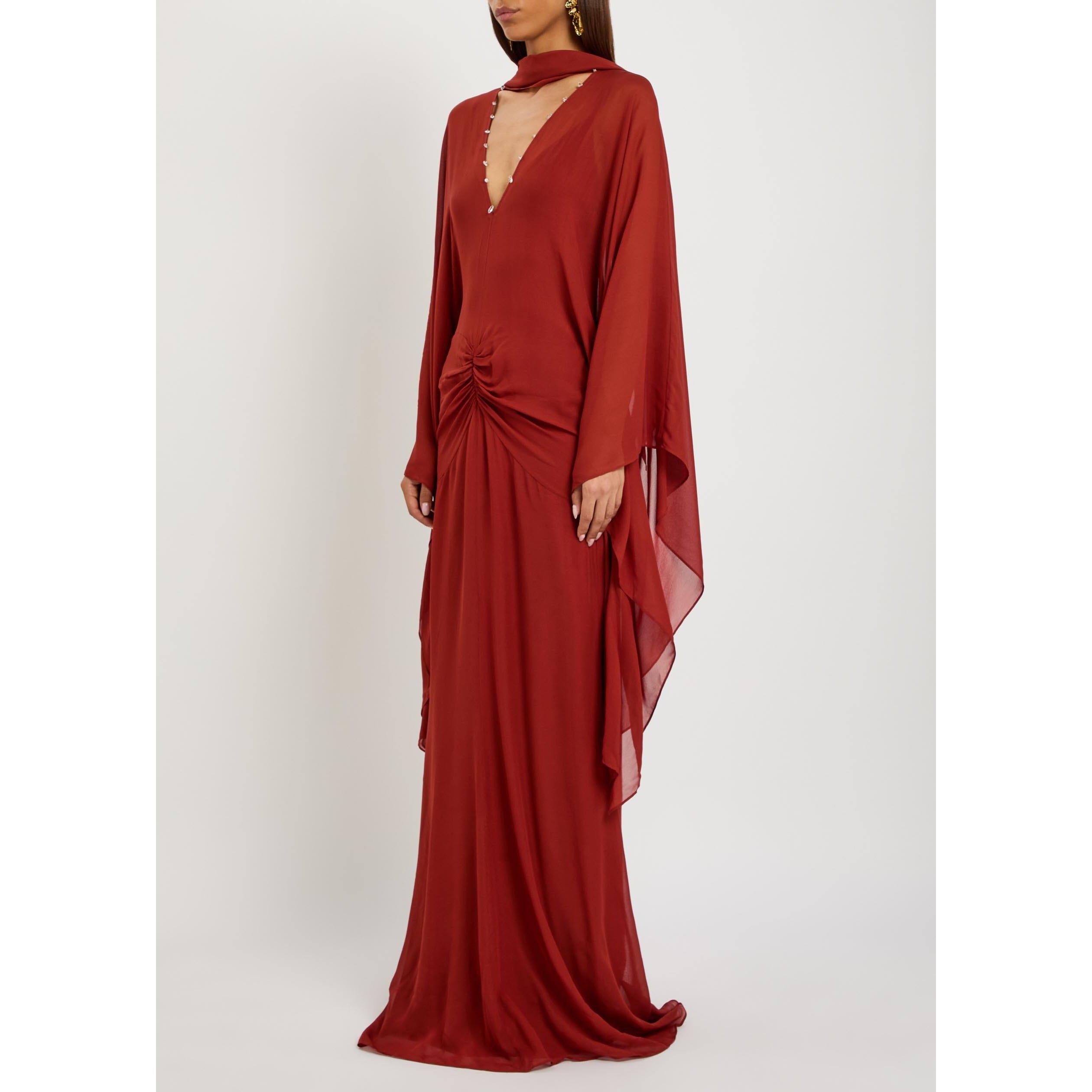 DARK RED - De La Vali - LD FLORENCIA MAXI DRESS - 2