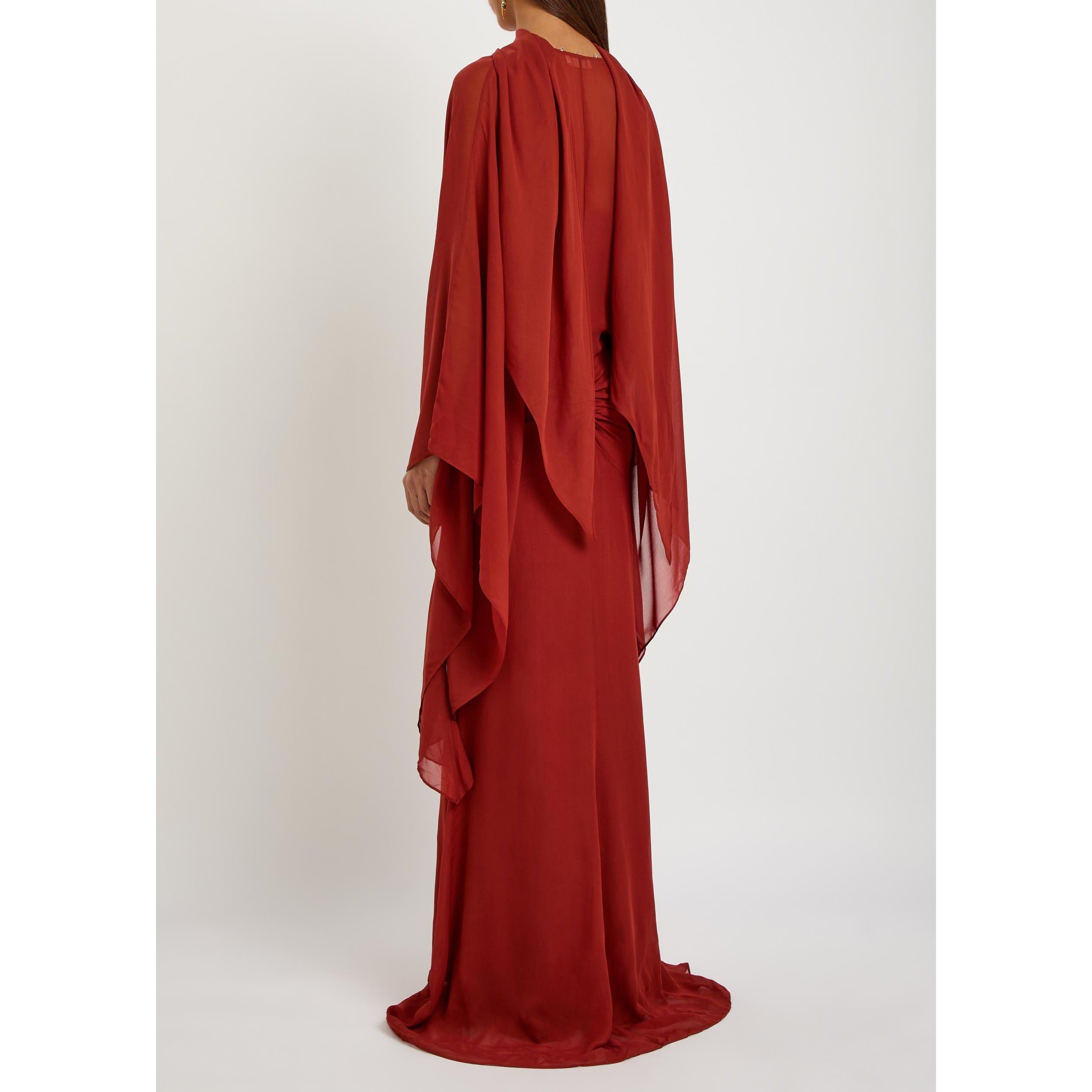 DARK RED - De La Vali - LD FLORENCIA MAXI DRESS - 3