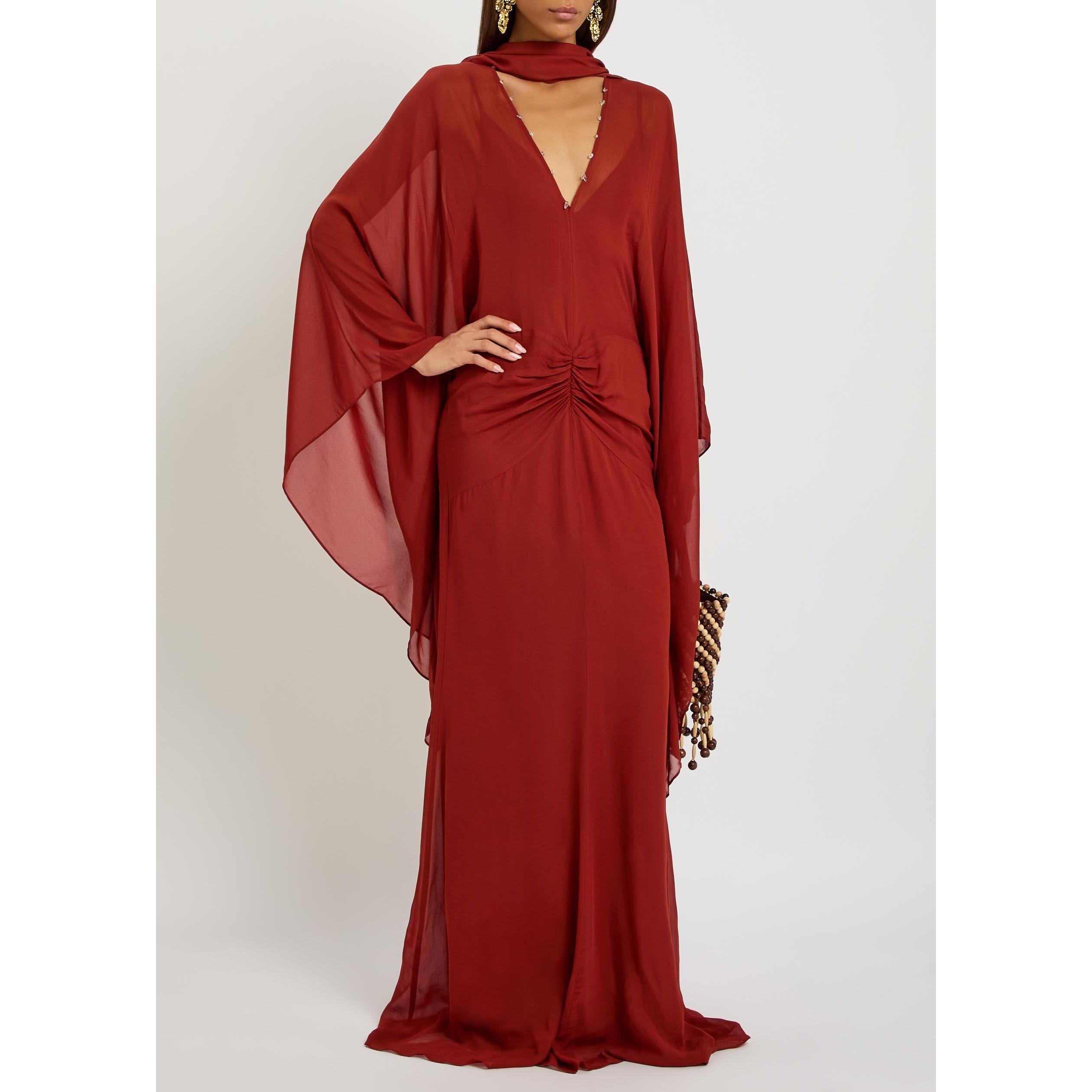 DARK RED - De La Vali - LD FLORENCIA MAXI DRESS - 5