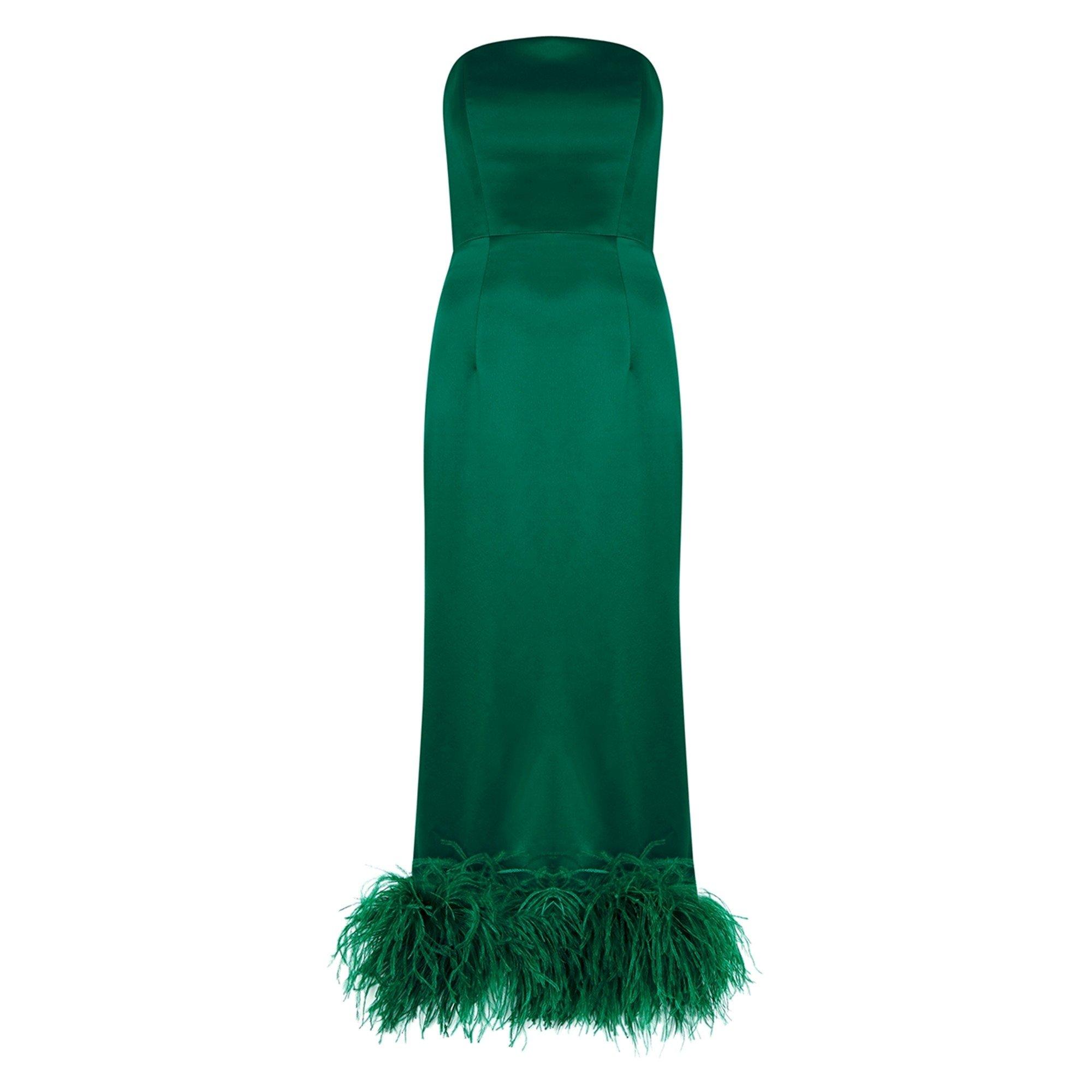 GREEN - 16Arlington - LD STRAPLESS MINELLI MIDI DRES - 1
