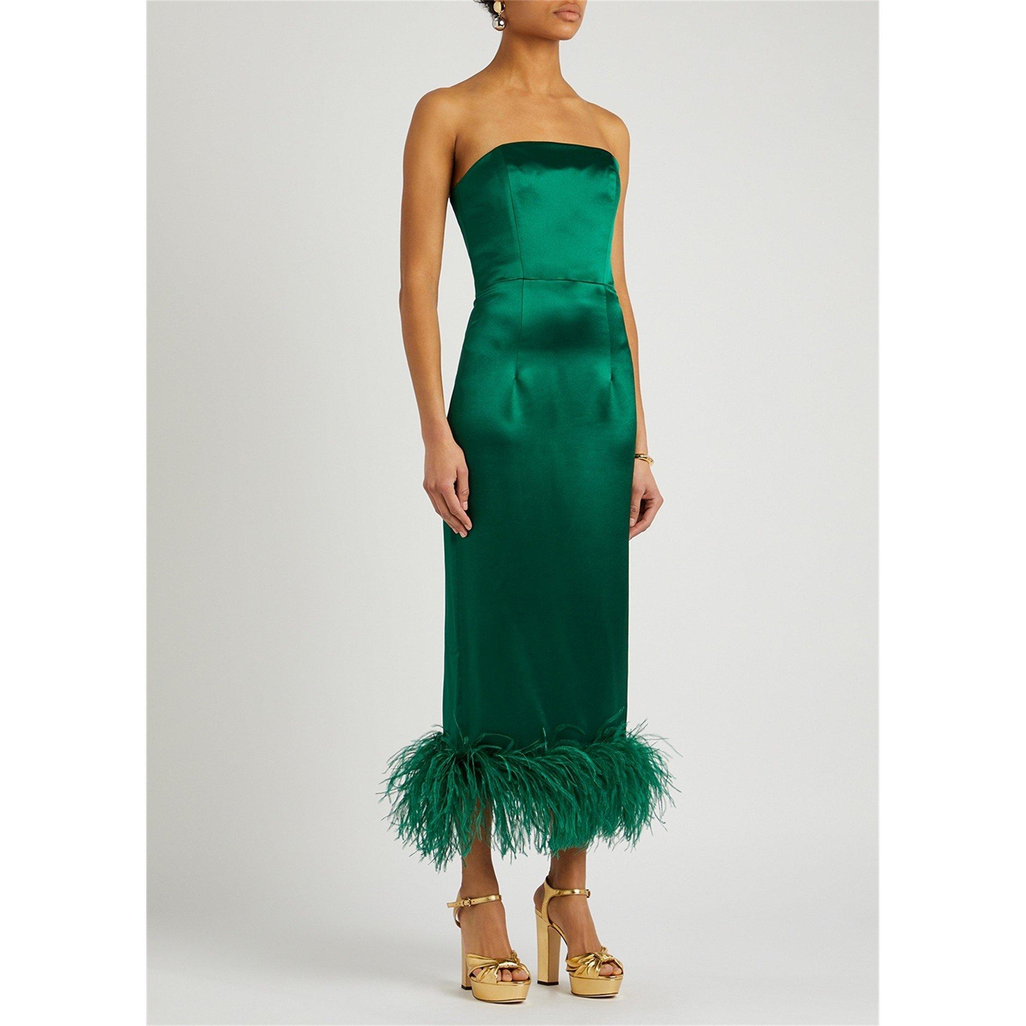 GREEN - 16Arlington - LD STRAPLESS MINELLI MIDI DRES - 2