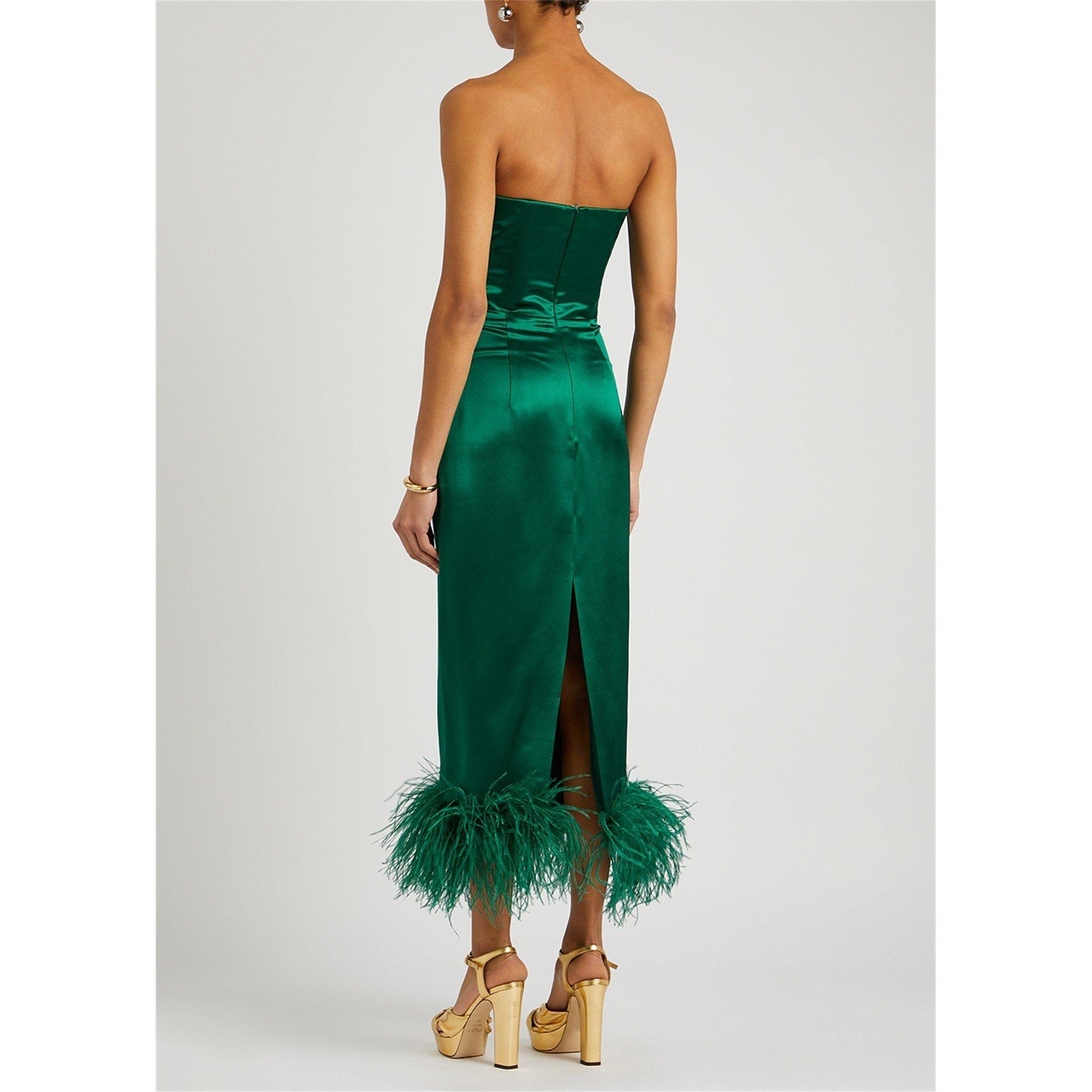 GREEN - 16Arlington - LD STRAPLESS MINELLI MIDI DRES - 3
