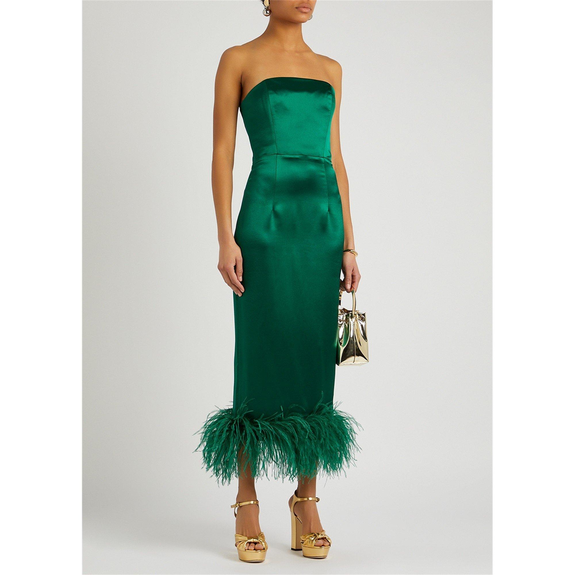 GREEN - 16Arlington - LD STRAPLESS MINELLI MIDI DRES - 5