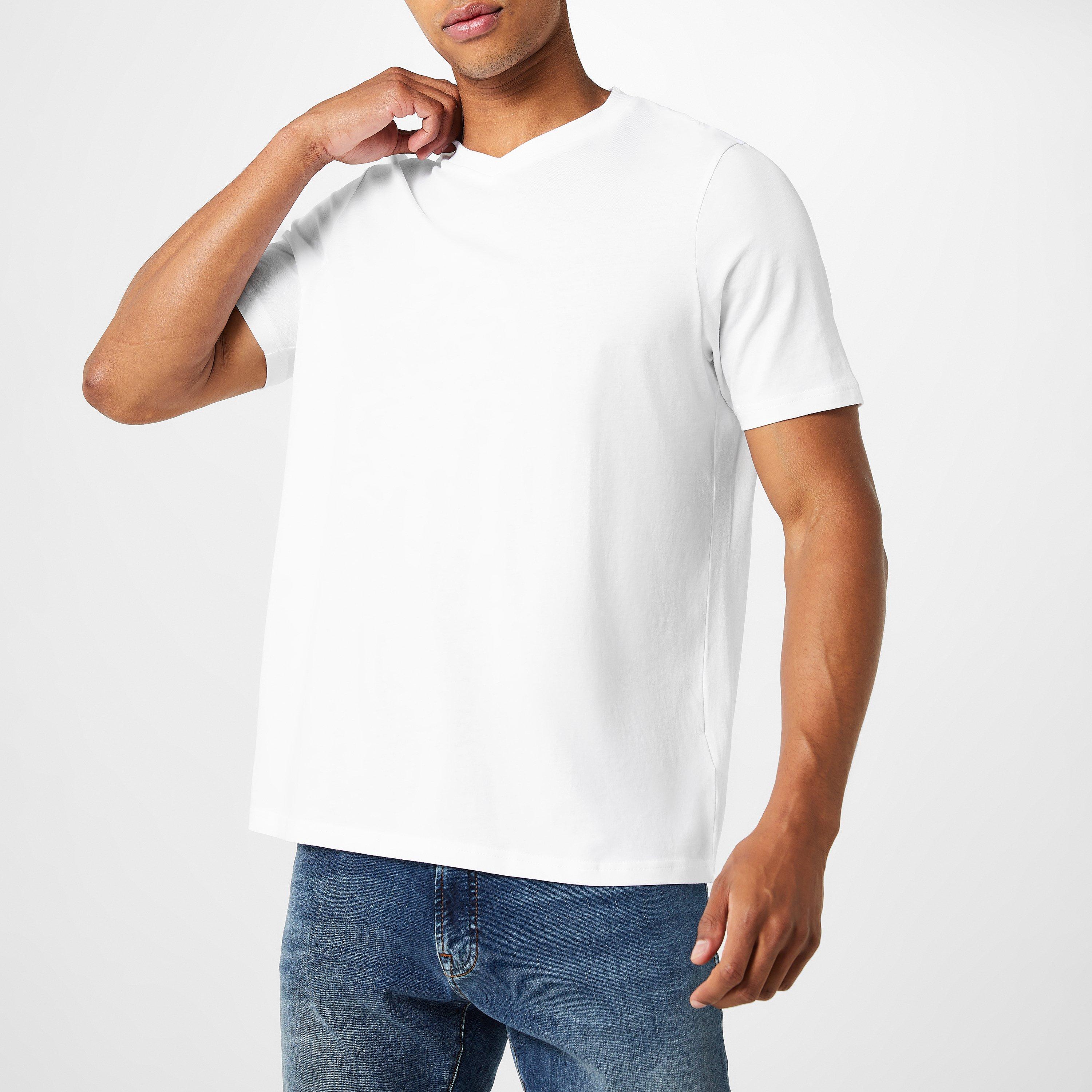 Blanco - Donnay - Three Pack V Neck T Shirt Mens - 4