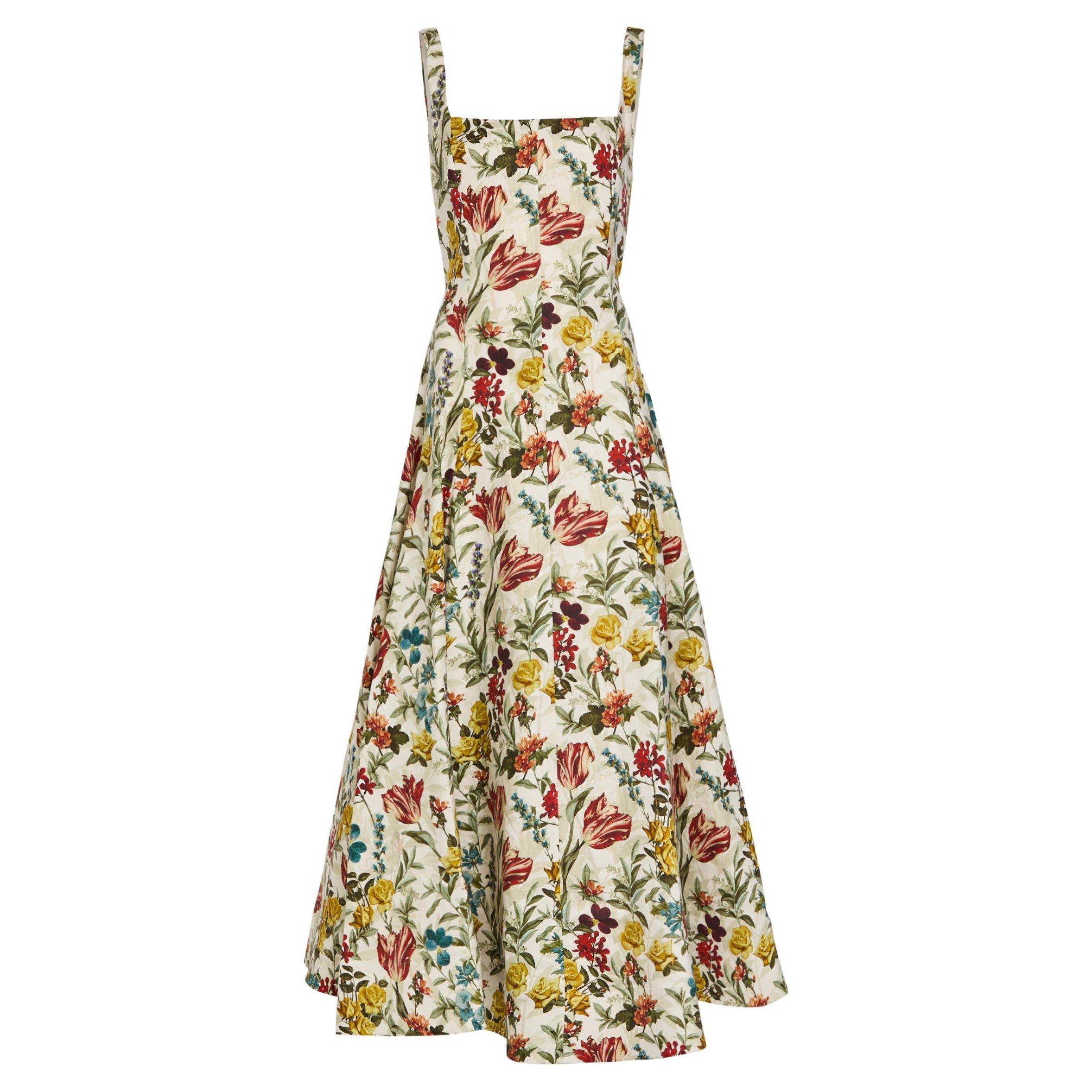 WHITE AND OTHER - Alice And Olivia - Women's Polly Linen Tie-Waist Maxi Dress - 1