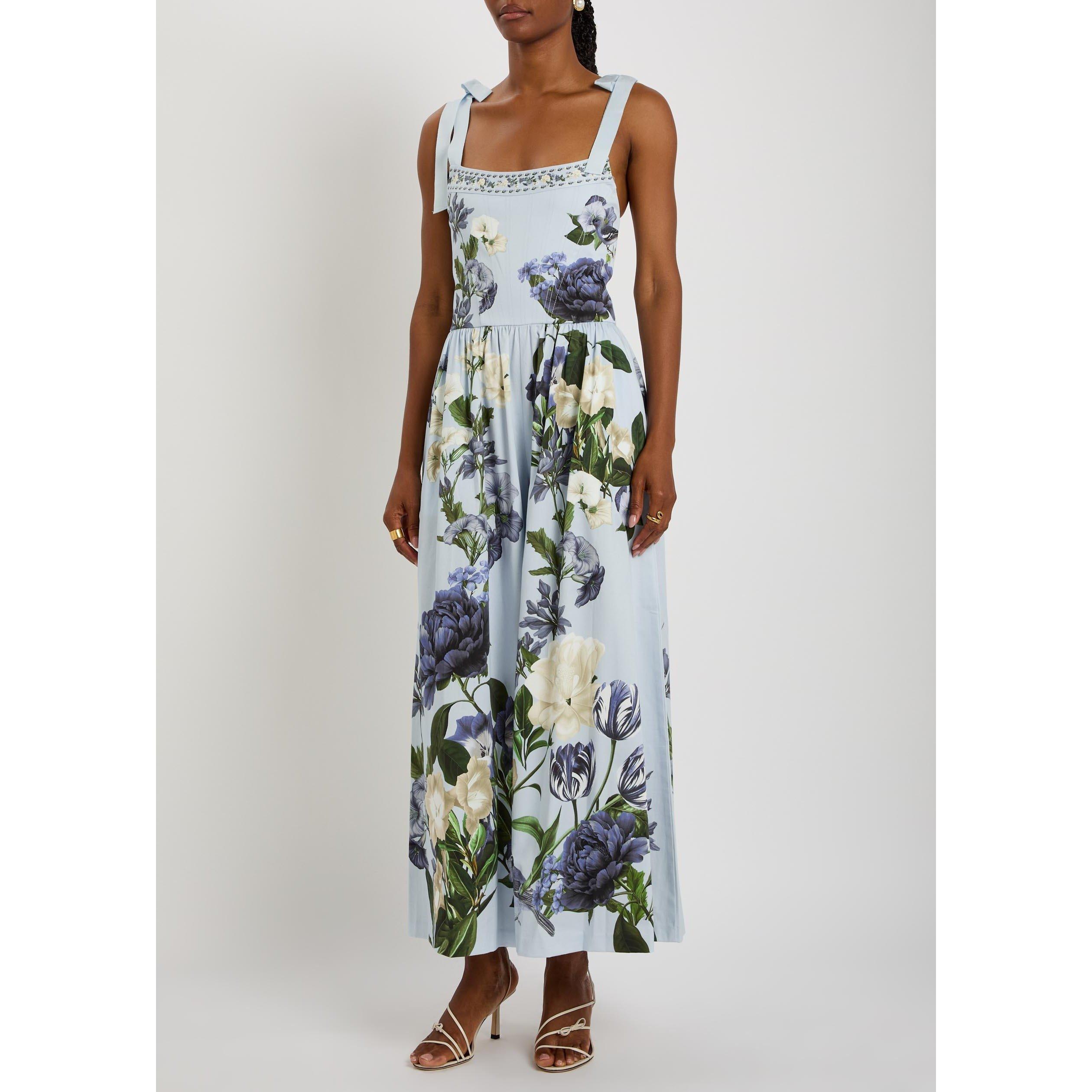 BLUE AND OTHER - Alice And Olivia - JS ROSALEE WIDE LEG JUMPSUIT - 2