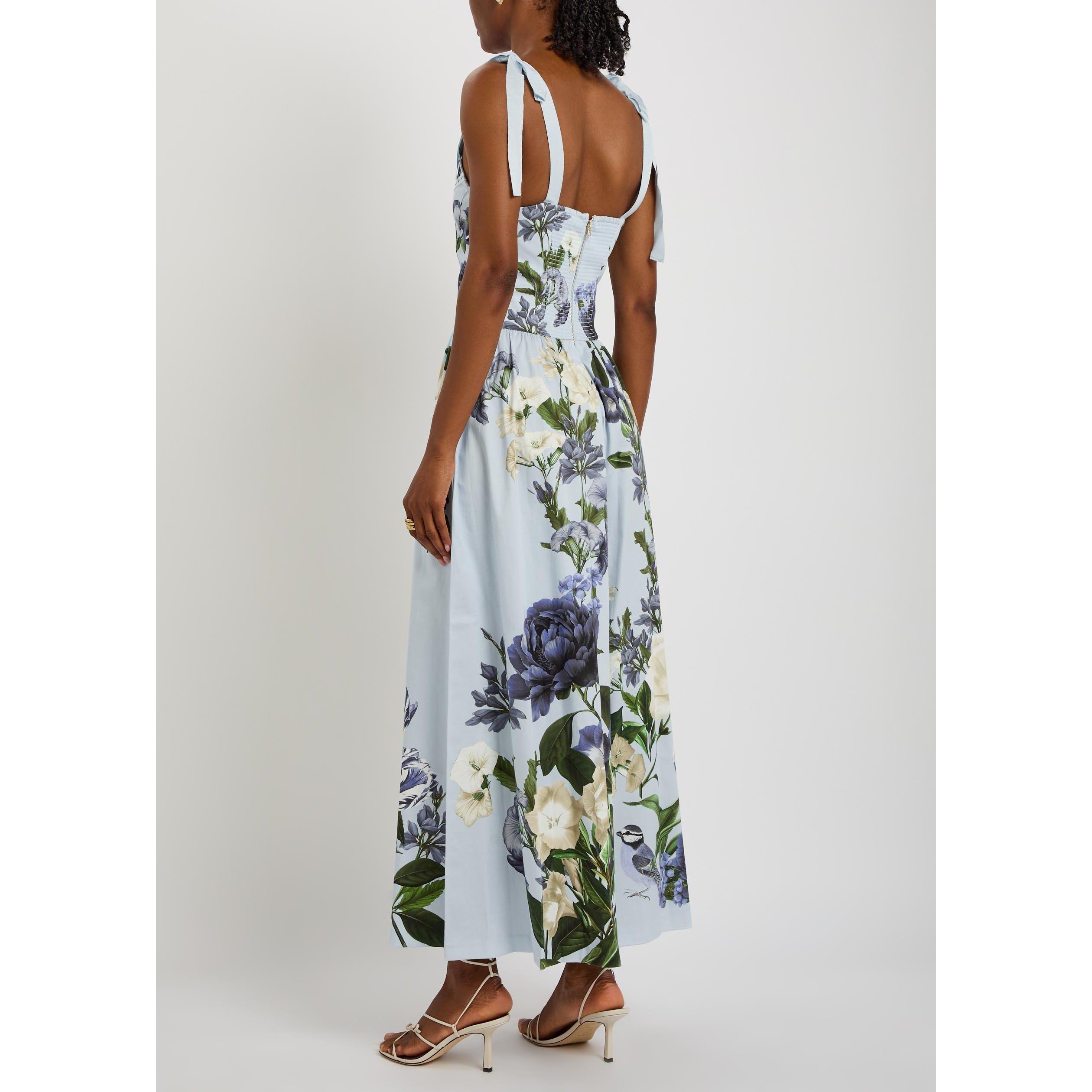 BLUE AND OTHER - Alice And Olivia - JS ROSALEE WIDE LEG JUMPSUIT - 3